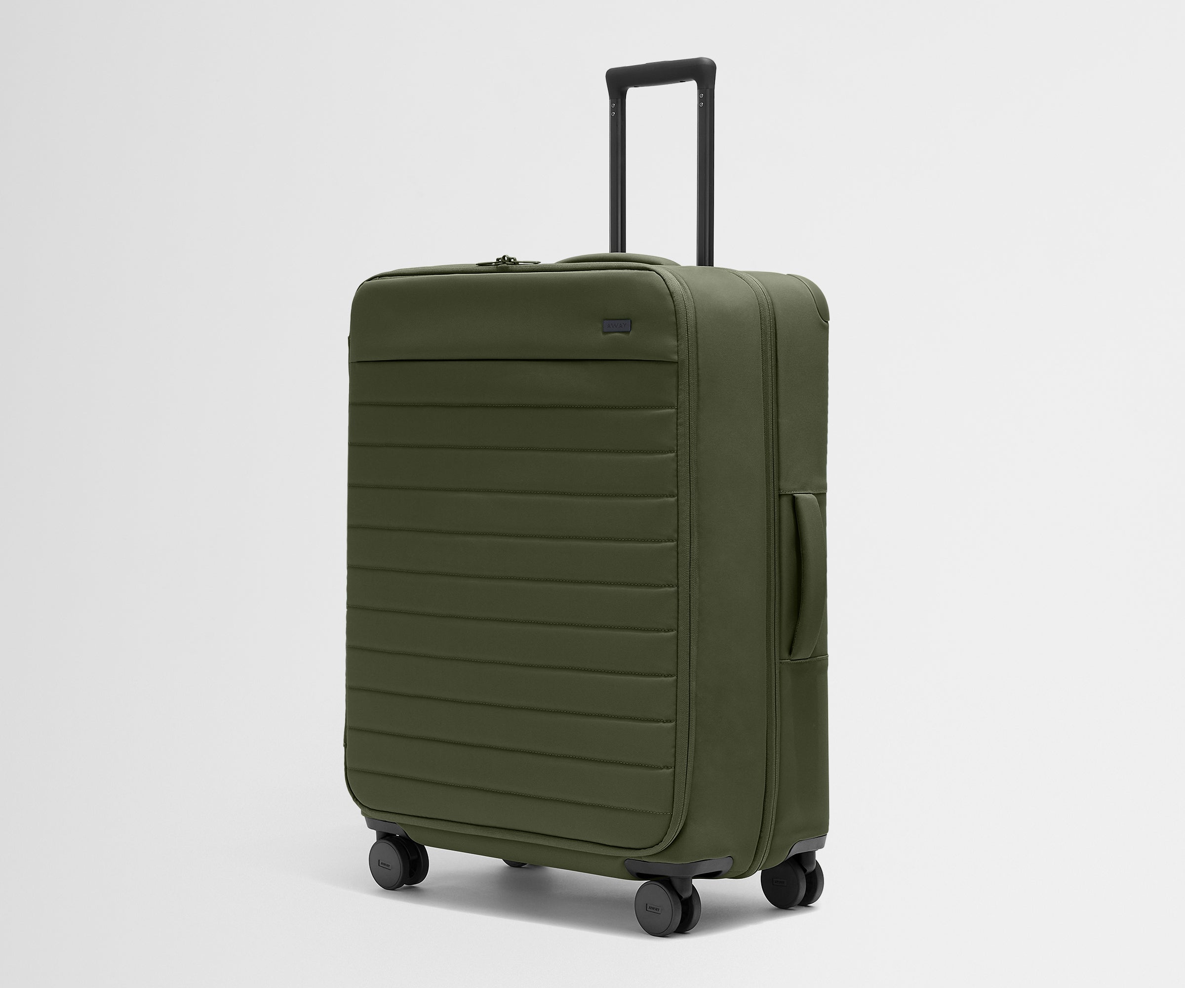 Premium Softside Large Luggage in Olive Green - Spacious & Durable Suitcase for Travel, Business Trips & Vacations