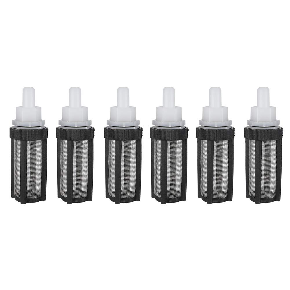 6PCS Water Inlet Pump Filter with Stainless Steel Mesh - Garden Hose Strainer for Micro Pump Attachment | Perfect for Irrigation Systems, Outdoor Faucets & Watering Plants