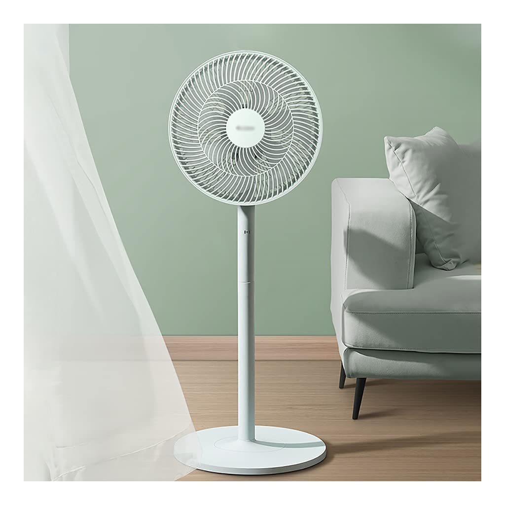 Electric Standing Fan with Remote Control - 3 Speed Adjustable Oscillating Pedestal Fan for Bedroom, Living Room & Office | Rechargeable Quiet Cooling Fan for Home, Work & Outdoor Use