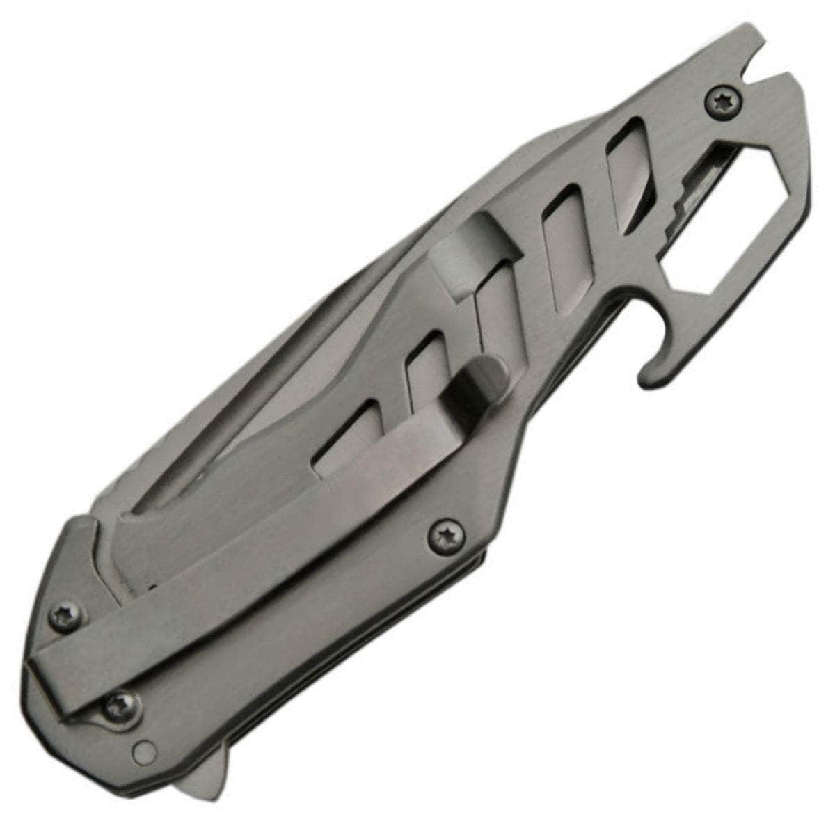 Rite Edge 3-Blade Bottle Opener Knife with Black Handle - Multi-Tool for Camping, Hiking & Outdoor Adventures (Model 613141)