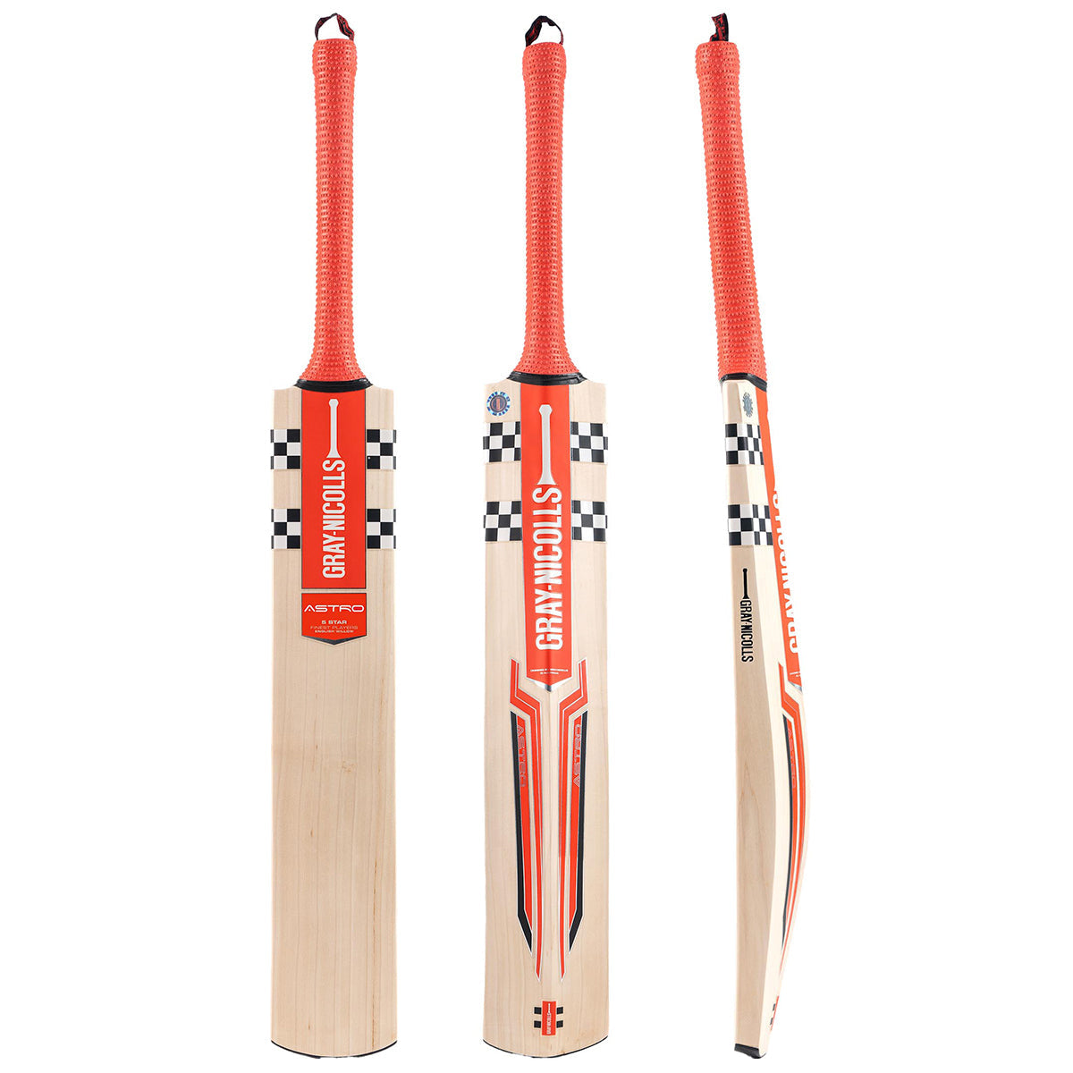 Gray Nicolls Astro 5 Star Junior Cricket Bat - Lightweight English Willow for Youth Players - Perfect for Practice, Training & Junior Matches