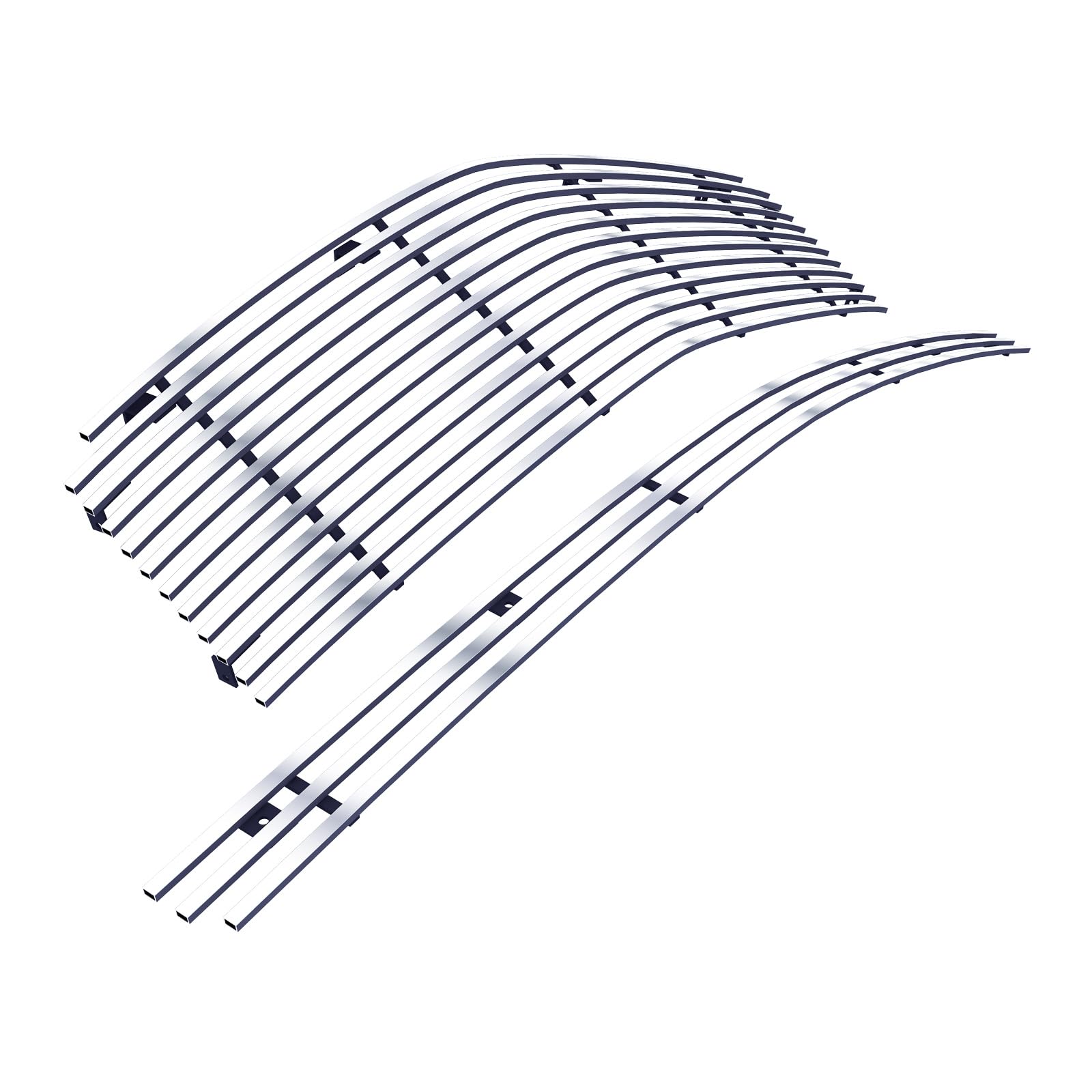 APS Compatible with Cadillac CTS 2003-2007 Main Upper Lower Bumper Billet Front Grill Grille Insert Combo S18-A22978A - Upgrade Your Car's Style for Street Shows & Daily Driving