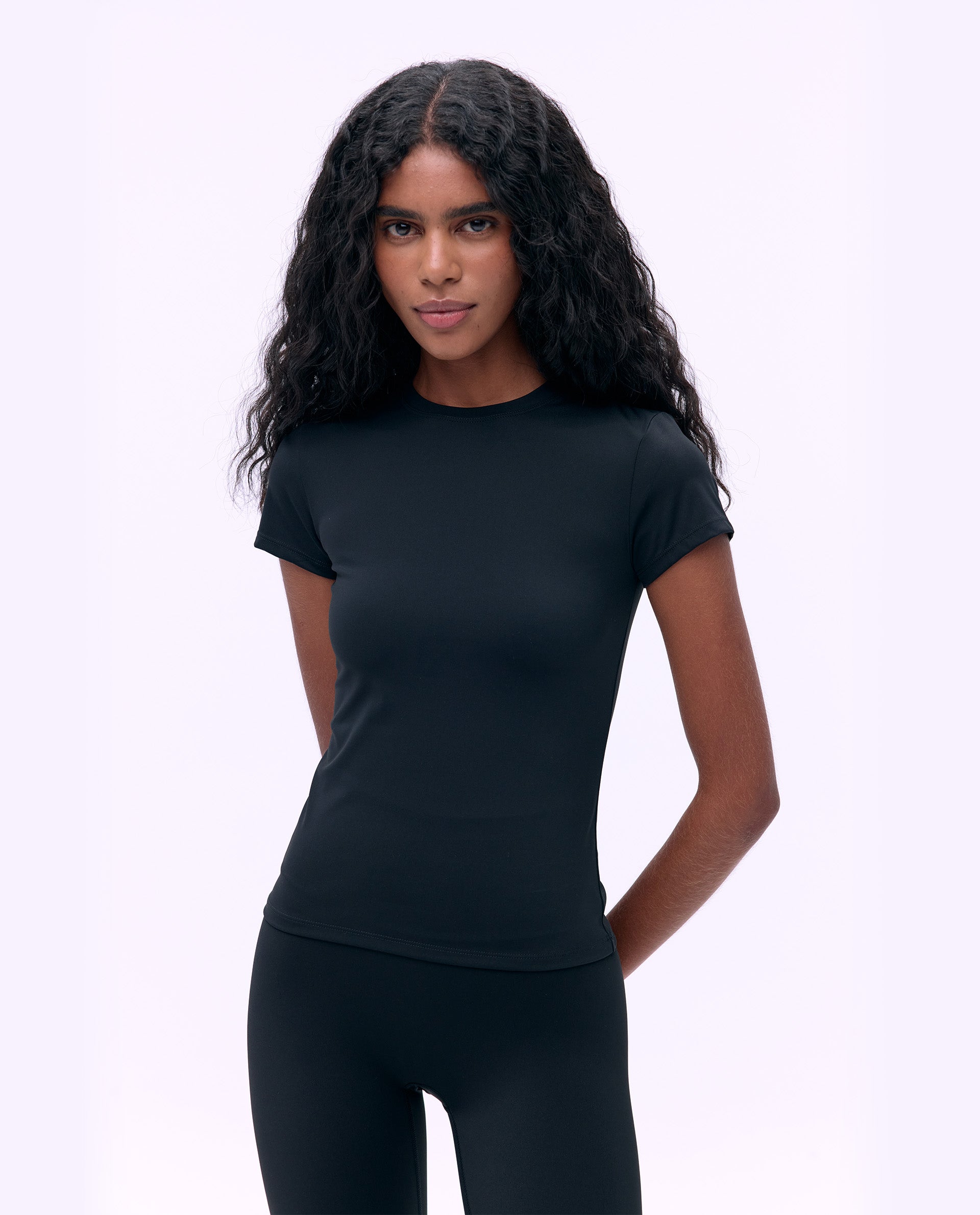 Ultimate Short Sleeve T-Shirt for Women - Soft Cotton Comfort Fit Black Top - Perfect for Casual Wear, Gym & Summer Outfits