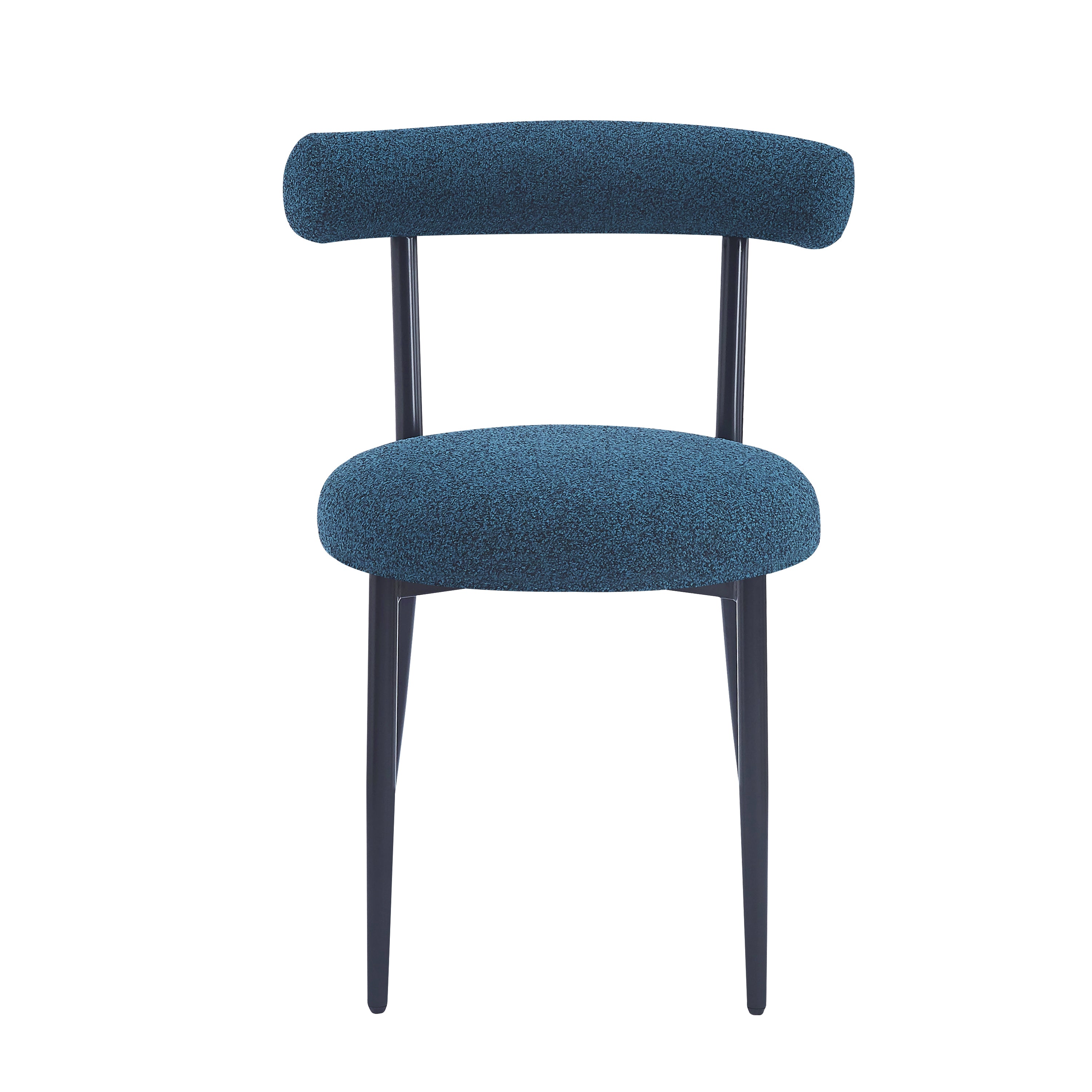 Modern Dining Chairs Set of 2 - Sturdy Wooden Kitchen Chairs with Padded Seats - Comfortable Home Dining Room Furniture for Family Meals & Entertaining Guests