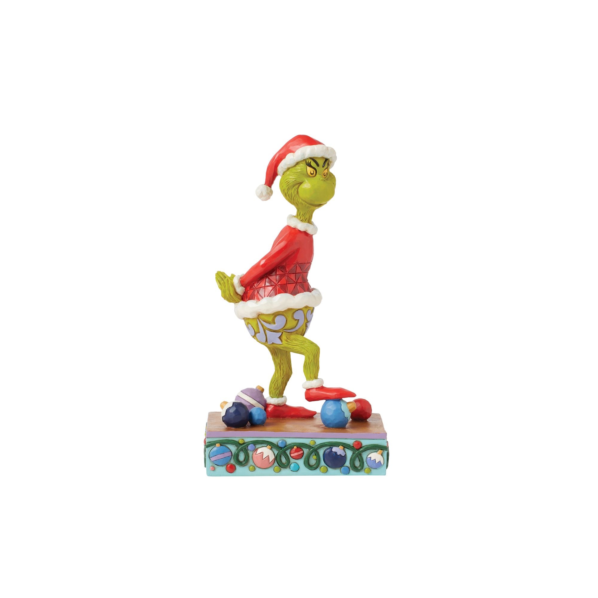 Grinch Stepping on Christmas Ornaments - Fun Holiday Decoration for Home, Party & Festive Decor