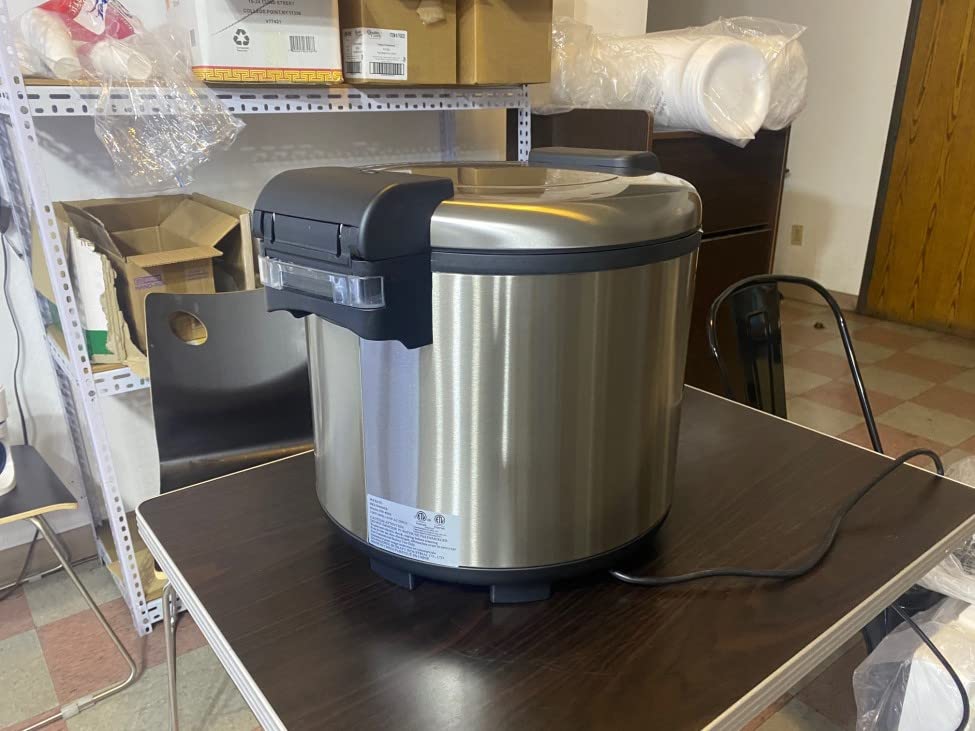 Commercial Rice Cooker 20L NSF Certified - SW-8000 Large Capacity Rice Warmer for Restaurants, Catering & Buffets - Perfect for High Volume Cooking & Food Service