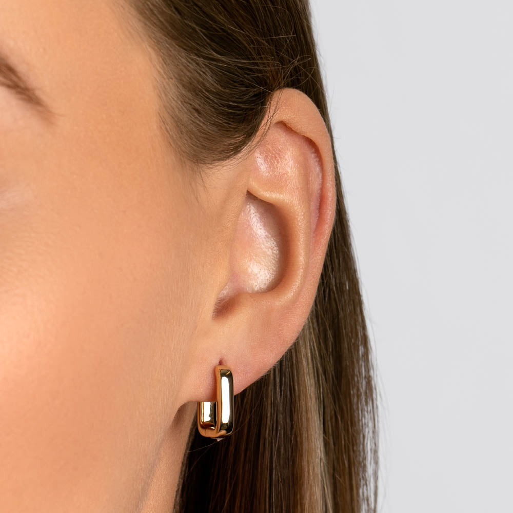 Mini Gold Paperclip Earrings - Trendy Minimalist Jewelry for Women - Perfect for Everyday Wear & Gifting