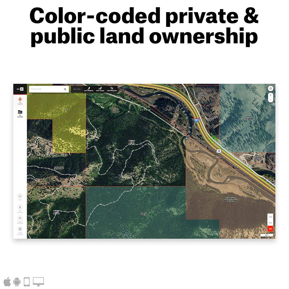 onX Elite: Nationwide GPS Hunting Maps Membership for Phone, Tablet & Computer - Color-Coded Land Ownership, 24K Topographic Maps & Hunting Data - Perfect for Off-Grid Hunting, Hiking & Outdoor Adventures