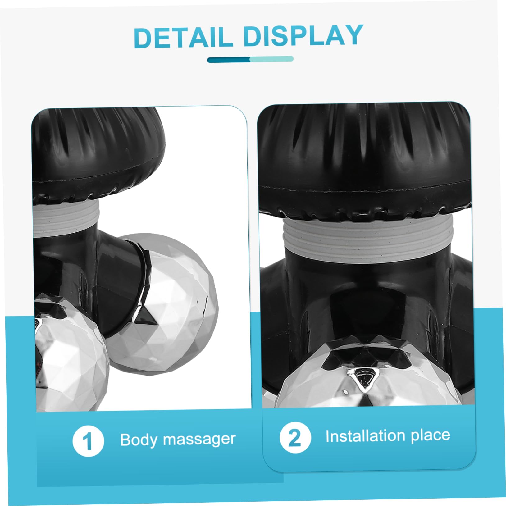 Beaupretty 2 Pack Electric Massager - Ergonomic Shoulder, Back, Neck & Foot Massager with Acupuncture Nodes, Battery Powered for Pain Relief - Perfect for Home, Office & Travel Use