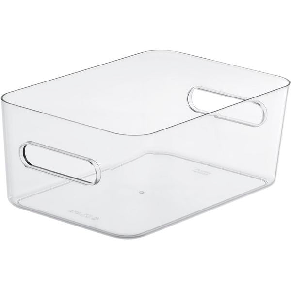 Smart Store Compact Clear Storage Boxes - XS, S, M Sizes - Perfect for Home Organization, Office Supplies & Craft Storage