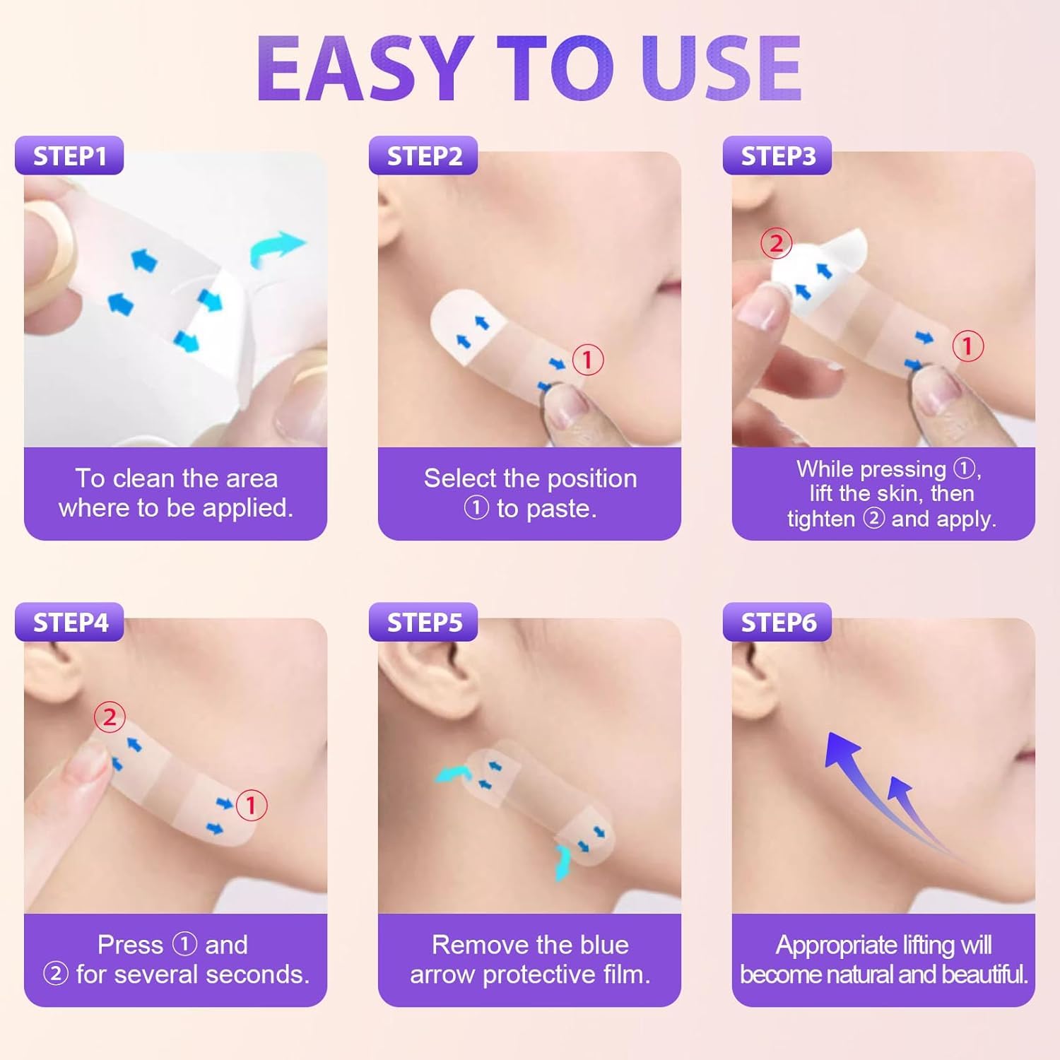 Instant Face Lift Tape - Invisible Skin Tightening Stickers for Sagging Skin, Double Chin, Eyes & Jowls (120pcs) - Perfect for Special Occasions, Photos & Everyday Youthful Look