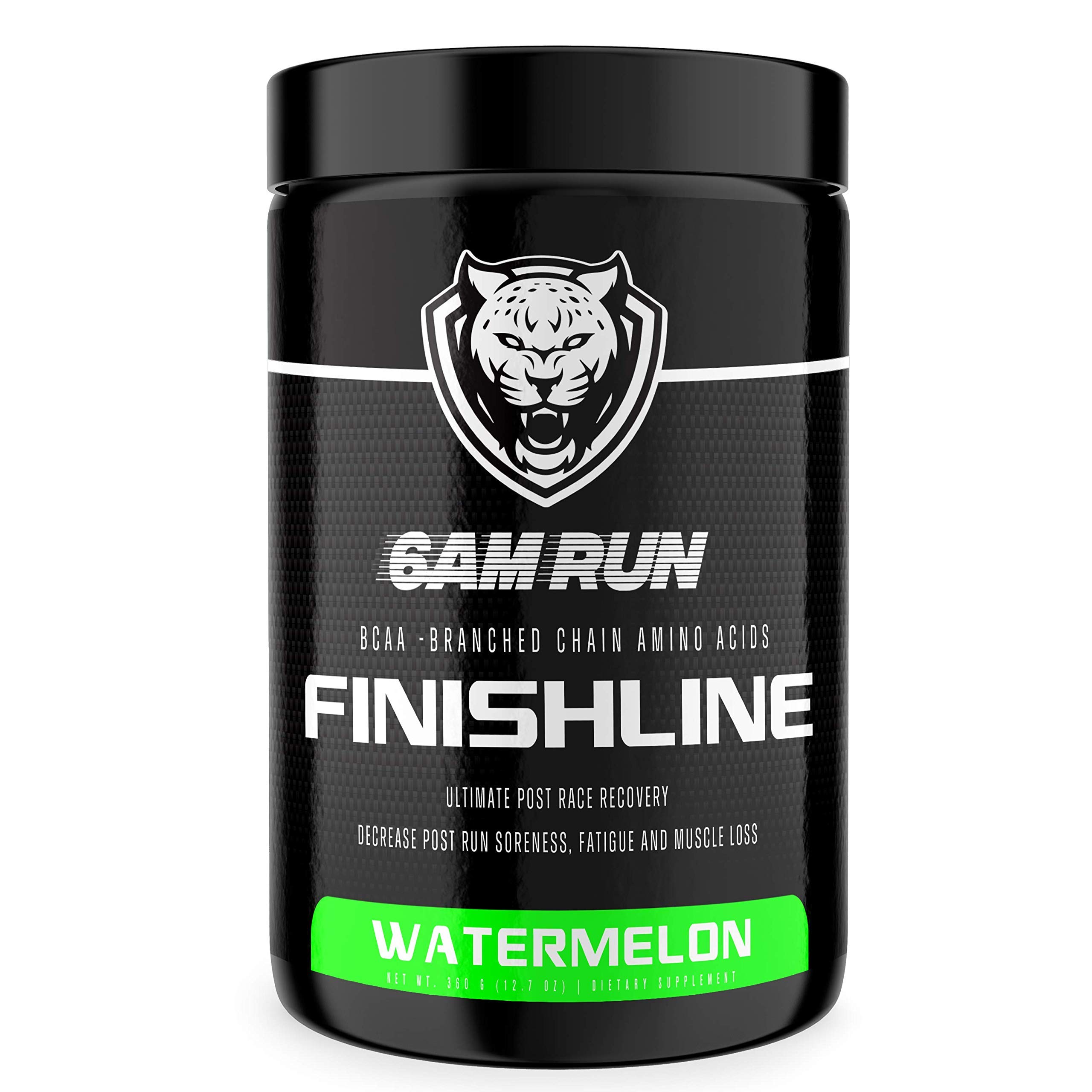 6AM Run BCAA Powder Amino Energy - Post Workout Recovery Drink with Branch Chain Amino Acids for Muscle Healing | Keto Friendly Watermelon Flavor (50 Servings) | Ideal for Runners, Gym Enthusiasts & Athletes