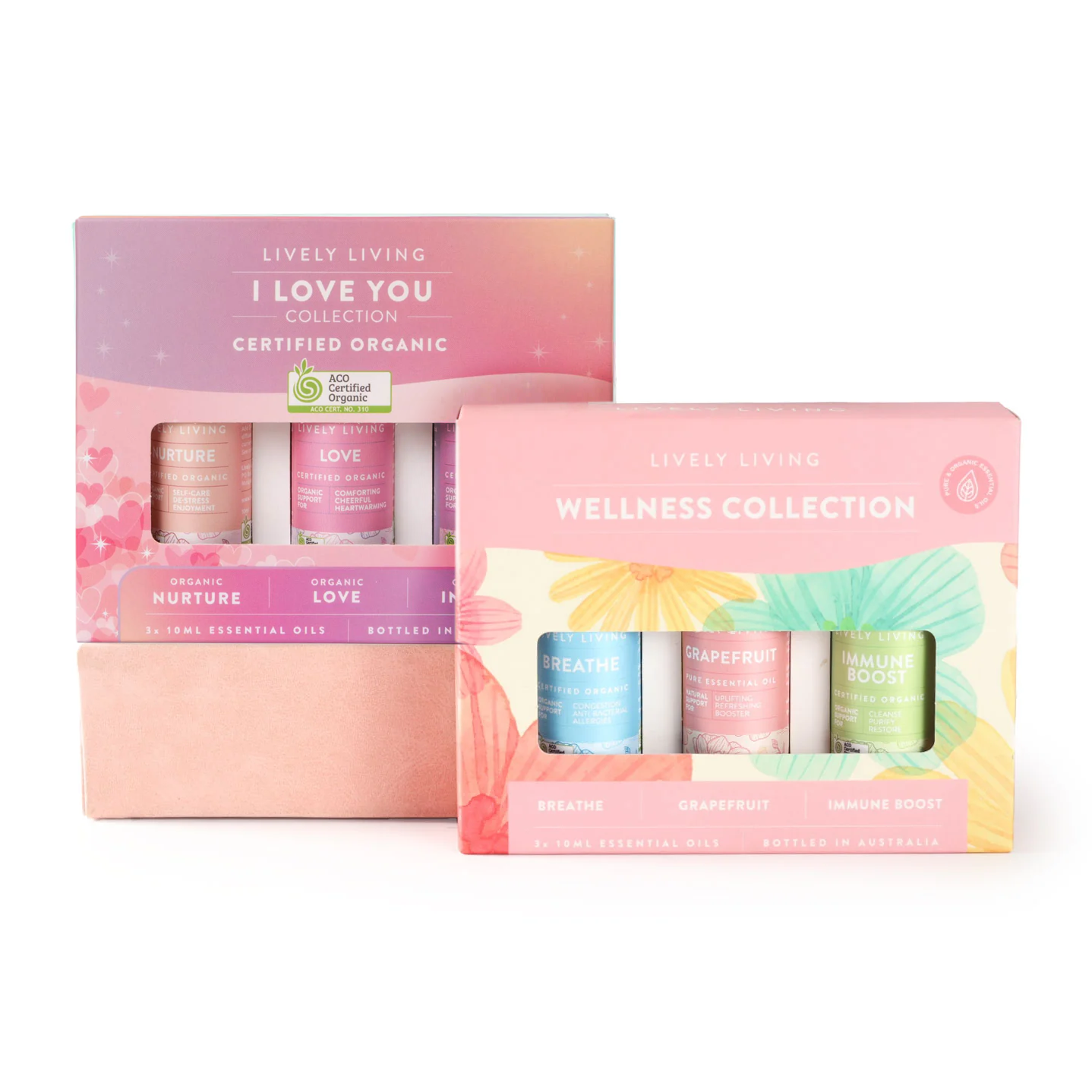 Love Wellness Essential Oil Trio Duo - Aromatherapy Set for Relaxation, Stress Relief & Mood Enhancement | Perfect for Diffusers, Massage & Home Spa