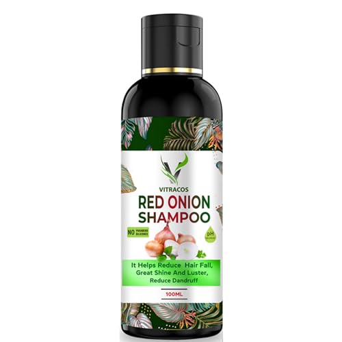 YAAMI ENTERPRISE Red Onion Shampoo for Hair Growth & Scalp Health - Sulfate Free, Natural Ingredients (100ml) - Promotes Stronger, Thicker Hair for Men & Women - Perfect for Daily Use & Damaged Hair Care