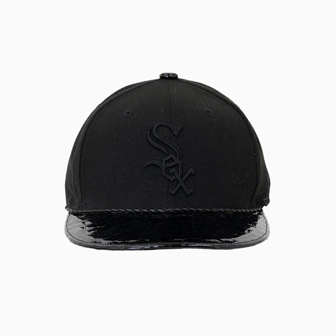 Breyer's Buck 50 Chicago White Sox Baseball Cap with Genuine Leather Visor - Perfect for Baseball Games, Sports Events & Streetwear Fashion