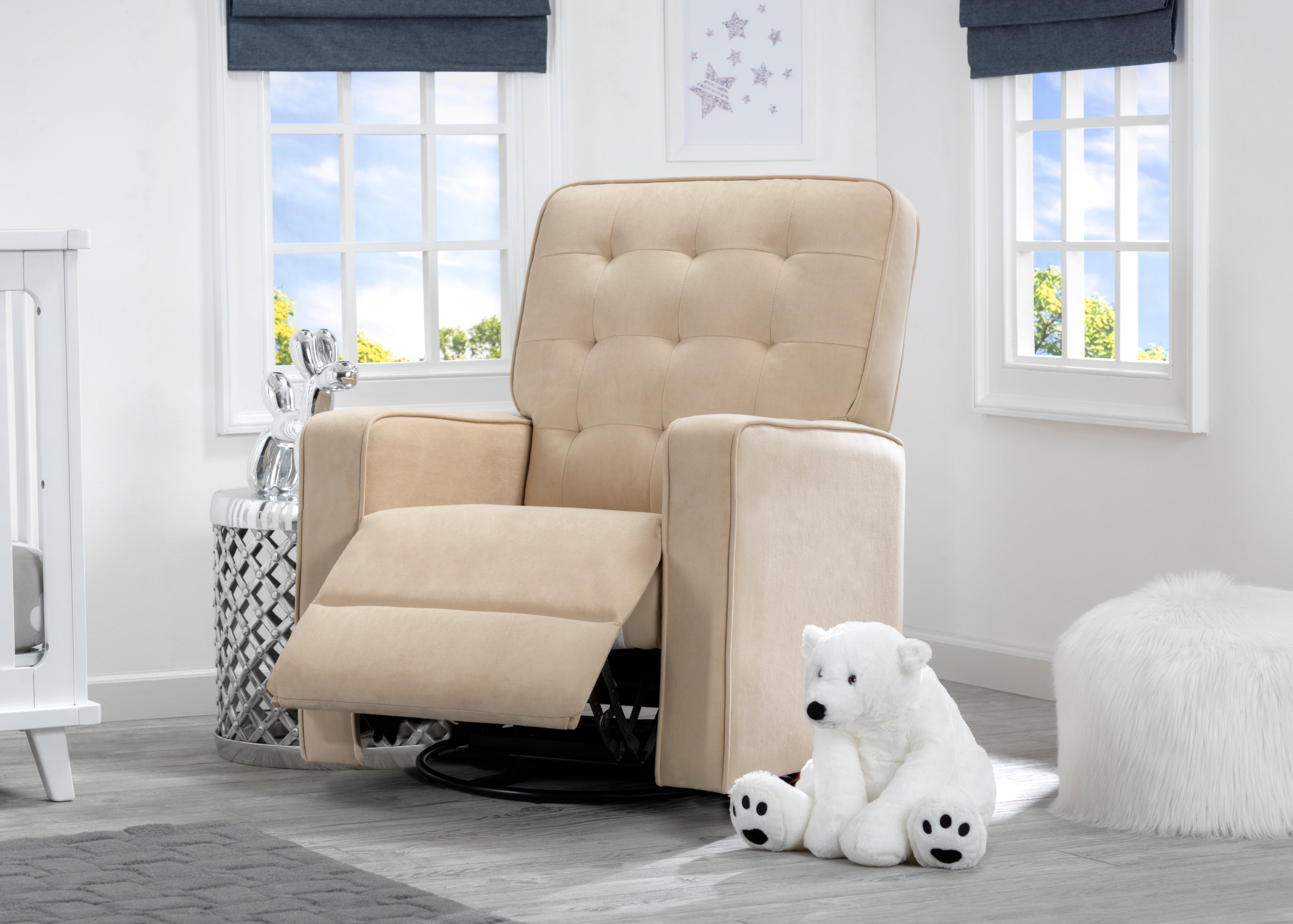 Gavin Nursery Glider Swivel Recliner Chair with LiveSmart Fabric by Culp - Perfect for Baby Nurseries, Breastfeeding & Relaxing