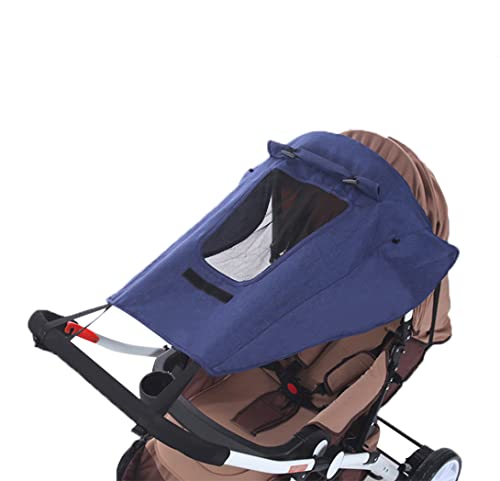 Universal Baby Stroller Sun Shade Cover - UV Protection with Mesh Window, Waterproof Canopy for Pram Pushchair (Ideal for Outdoor Walks, Beach Trips & Sunny Day Protection)