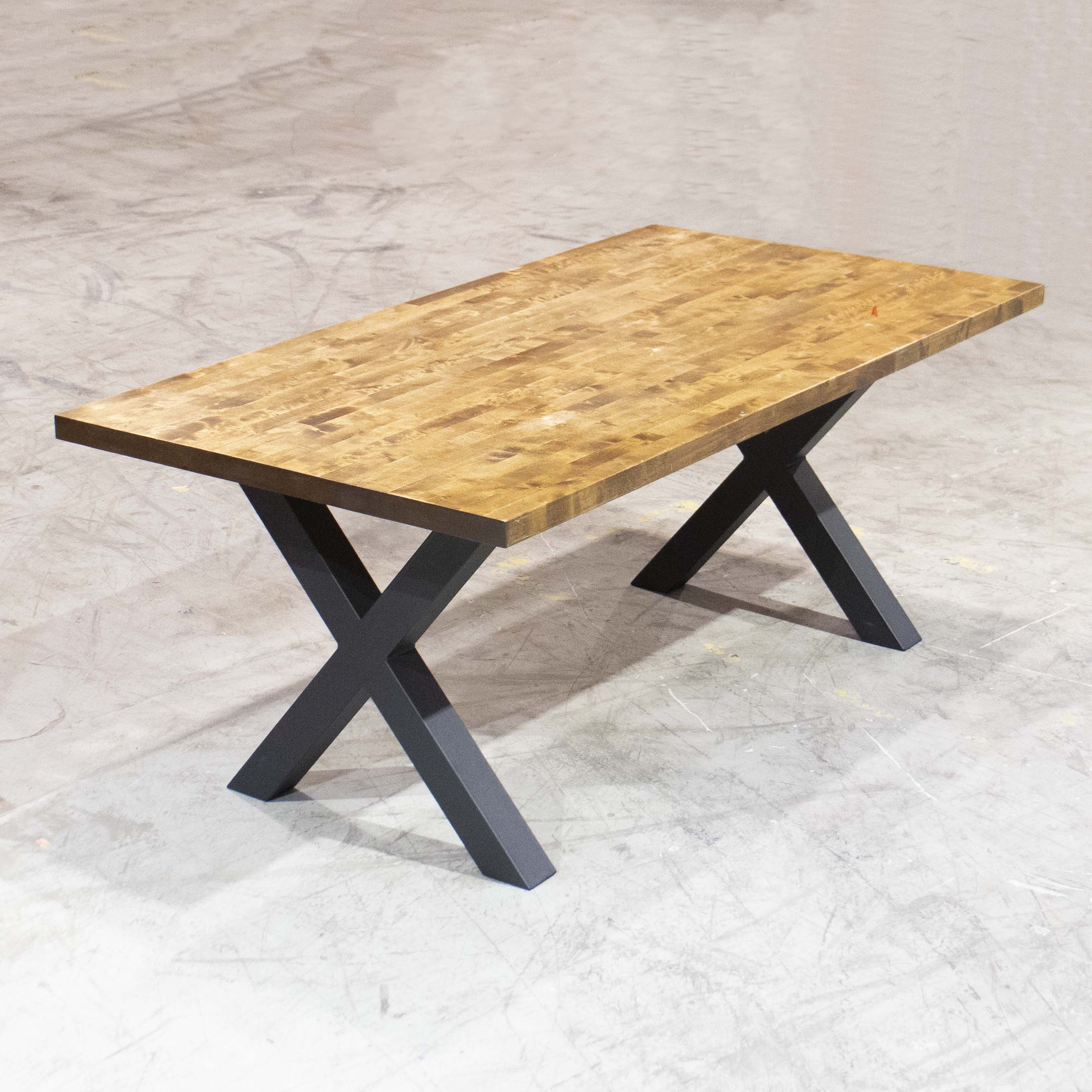 Heavy Duty X-Shaped Dining Table Legs - 1 Pair (71cm x 71cm) for Sturdy Table Tops - Perfect for Kitchen, Restaurant & Outdoor Dining Furniture