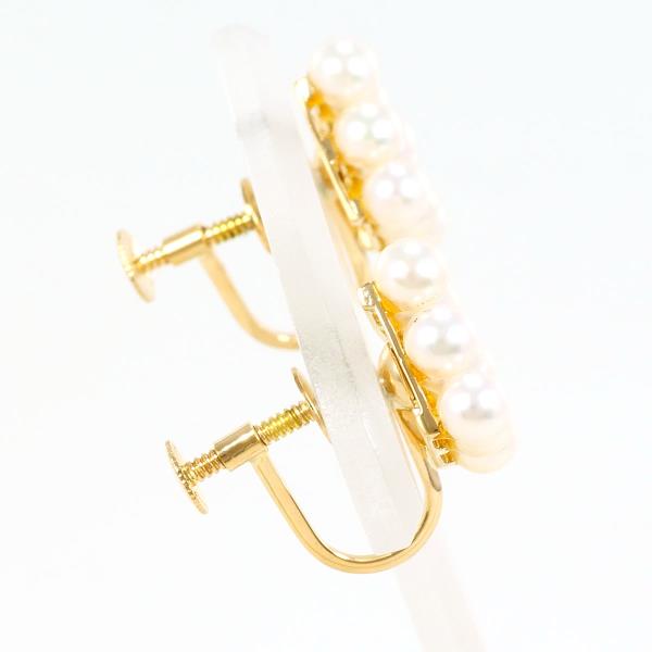 18K Yellow Gold Pearl Earrings for Women - Classic Elegant Stud Earrings with Natural Pearls, Perfect for Weddings, Parties & Gift Giving