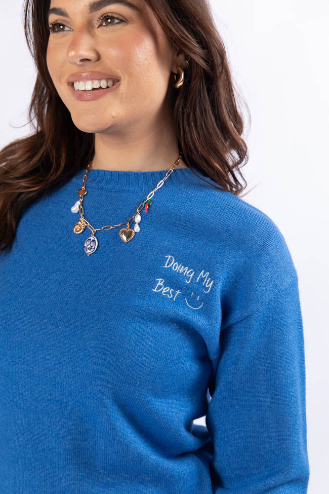 Best Blue Sweater for Women & Men | Soft & Comfortable Knit Pullover | Perfect for Casual Wear, Office & Winter Outfits