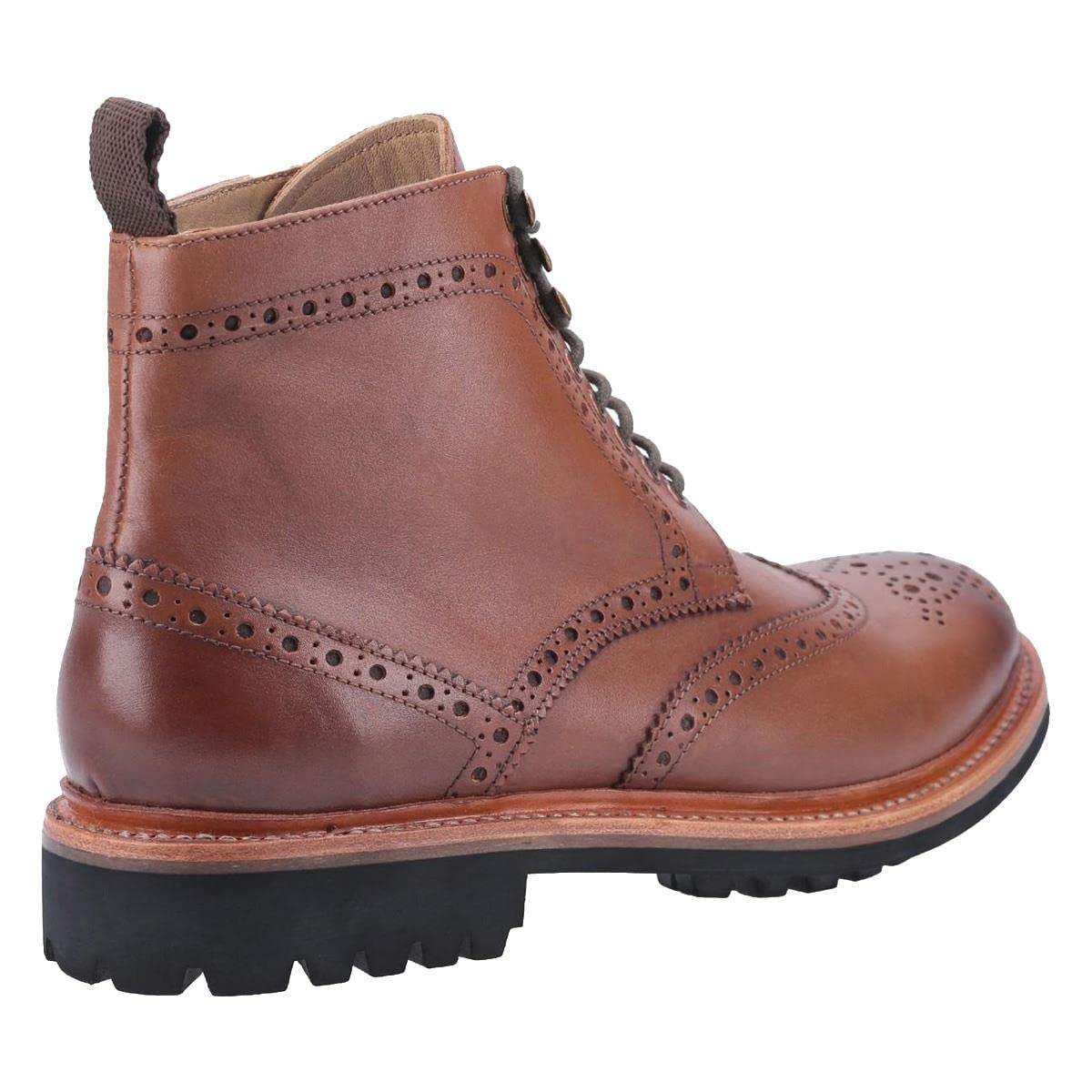 Men's Brown Cotswold Rissington Commando Boots - Waterproof Hiking & Outdoor Work Boots for Men, Perfect for Trekking, Camping & Construction Sites