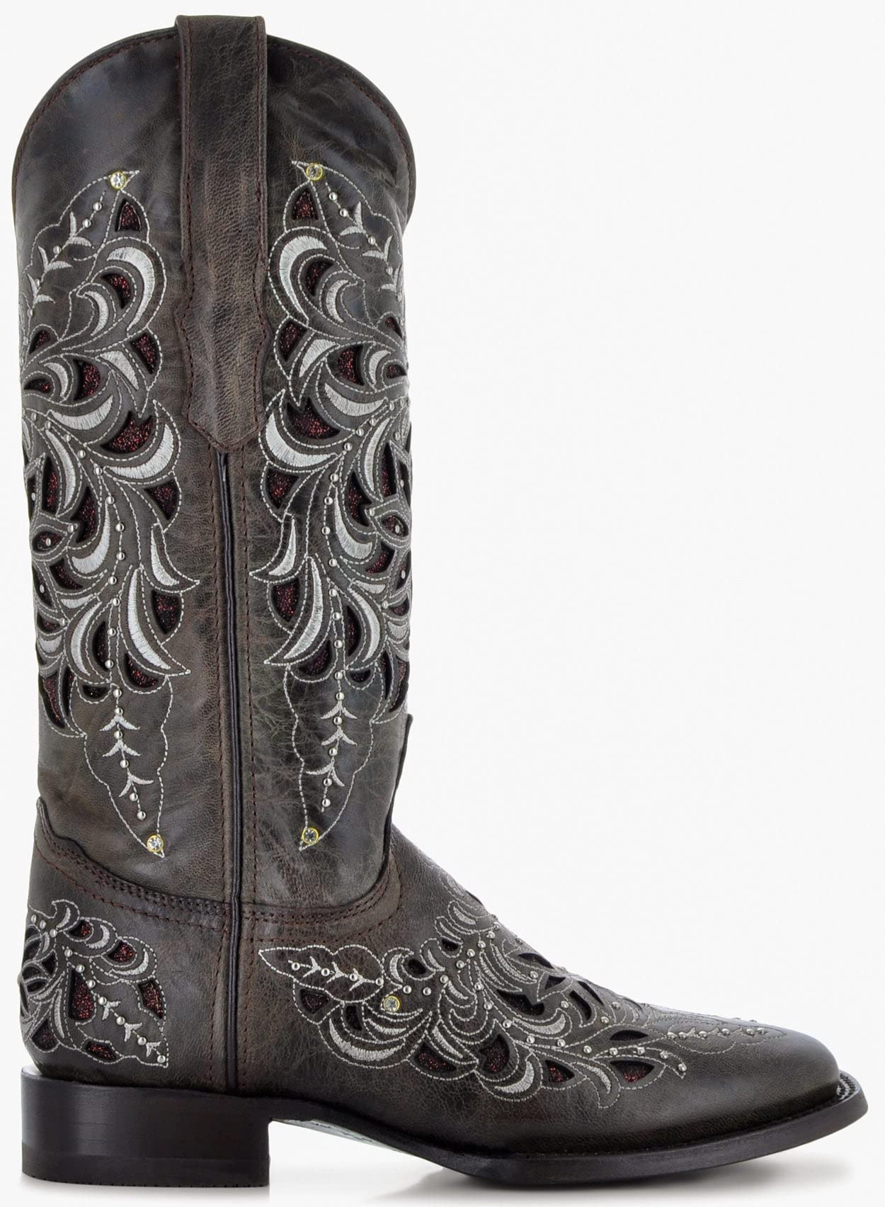 Premium Soto Boots M50055 - Handcrafted Cowboy Boots with Intricate Inlay Design | Perfect for Western Rides, Country Music Festivals & Casual Outings