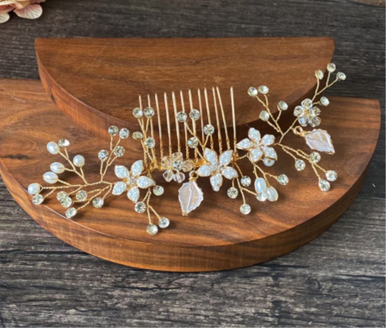 Elegant Rhinestone Wedding Hair Comb for Bride - 18 Teeth Side Comb Hair Clip with Sparkling Crystals, Women's Bridal Hair Accessories for Wedding, Prom, Party, and Special Occasions