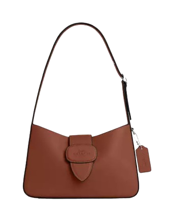Coach Eliza Leather Shoulder Bag with Adjustable Strap - Stylish Crossbody Purse for Women, Perfect for Work, Travel & Everyday Use