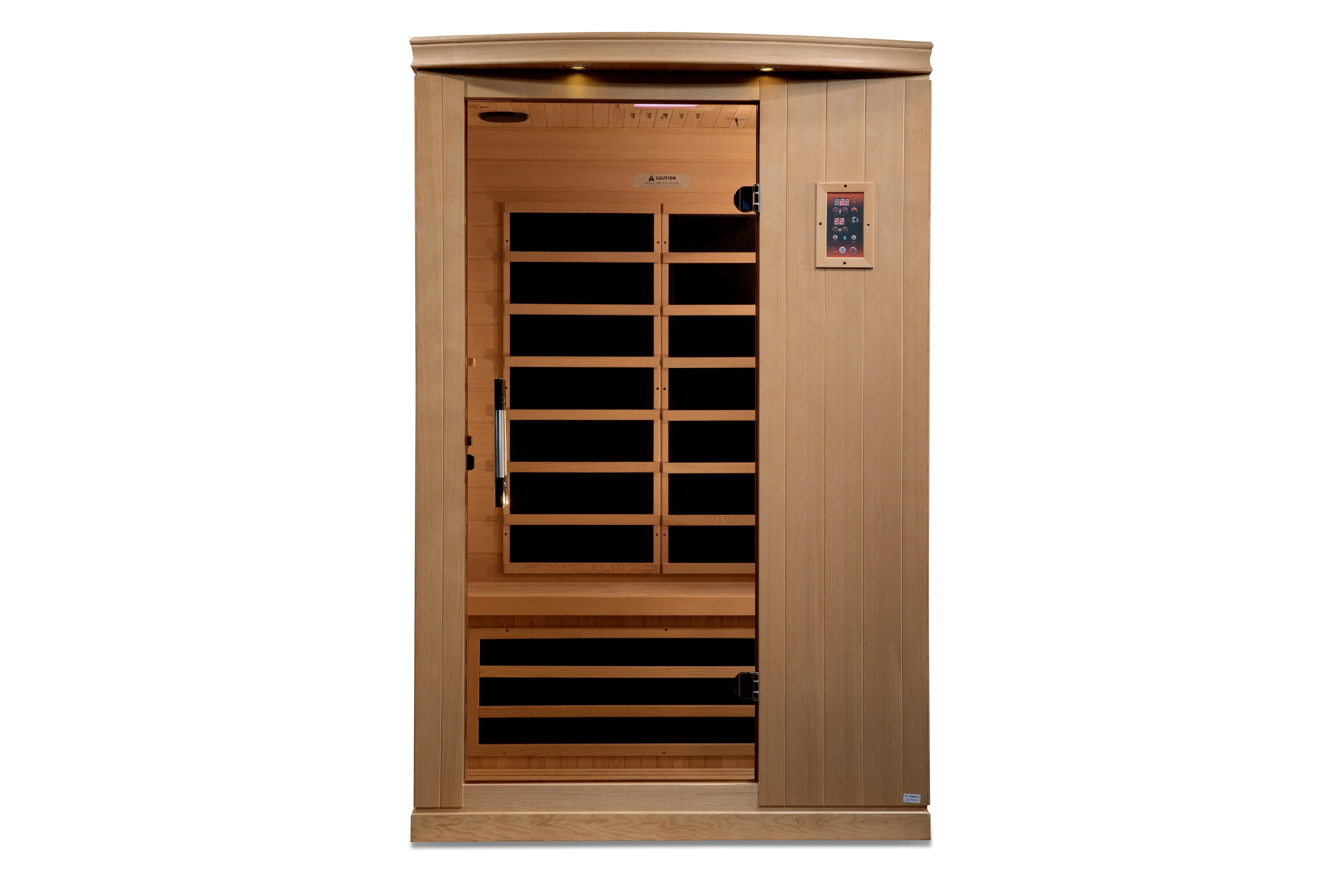 Golden Designs Venice Elite 2 Person Ultra Low EMF FAR Infrared Sauna - Wheelchair Accessible Home Spa for Relaxation & Detox - Perfect for Home Gym, Wellness Retreat & Pain Relief Therapy