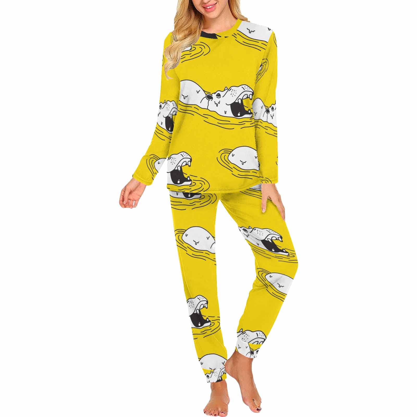 Funny Frog Pajama Set for Women - 2-Piece Nightwear with Pants & Top | Cozy Lounge Wear for Sleepovers, Relaxing at Home & Gift Giving