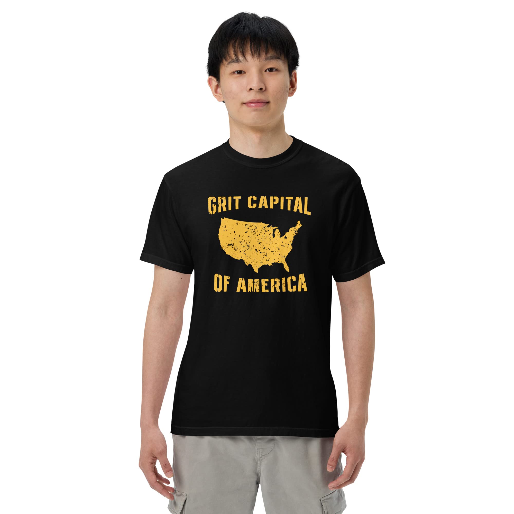 Barstool Sports Grit Capital of America T-Shirt - Comfortable Casual Tee for Men & Women - Perfect for Gym, Workout, and Everyday Wear
