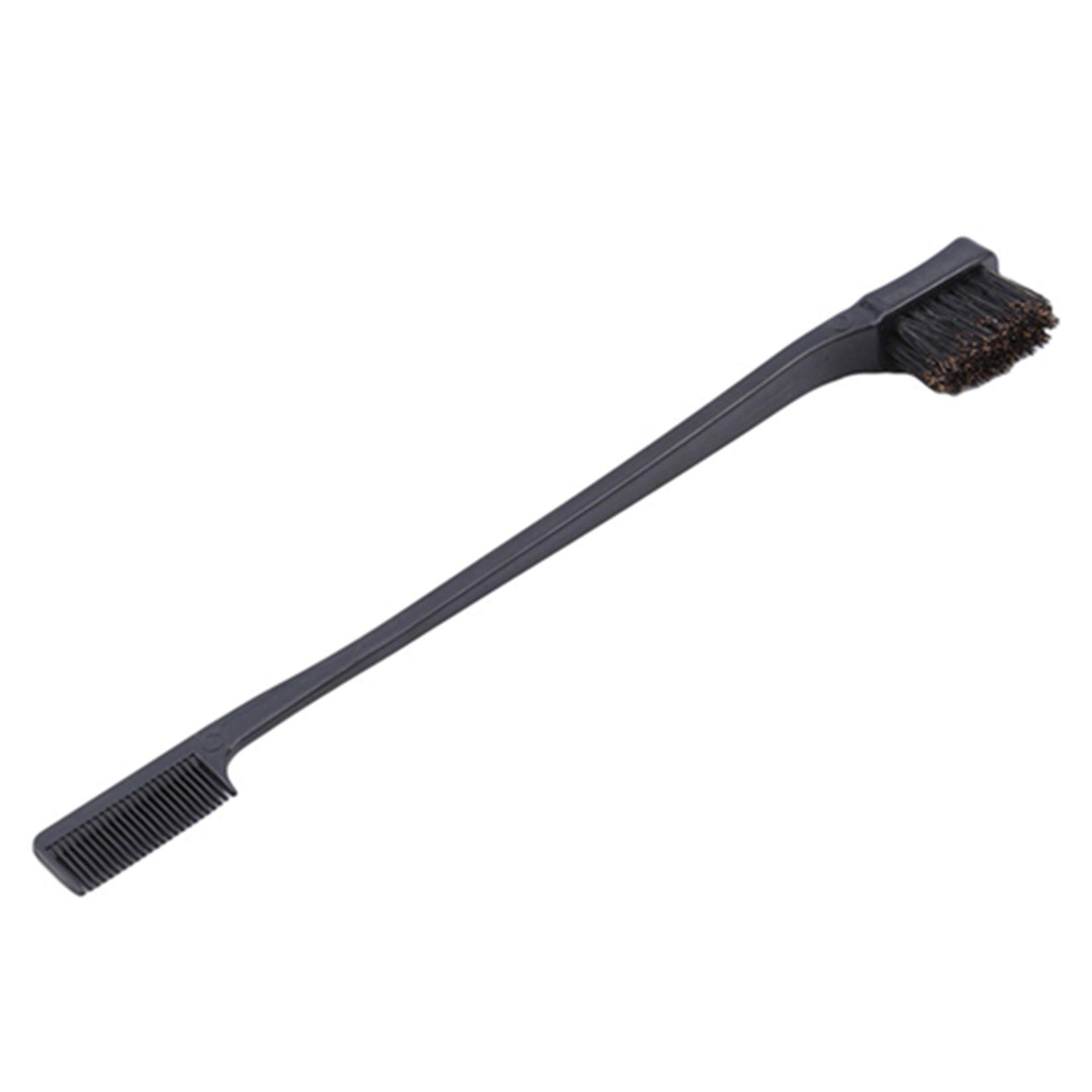 LIUCM 2-in-1 Eyebrow Brush & Eyelash Comb - Professional Makeup Tool for Travel