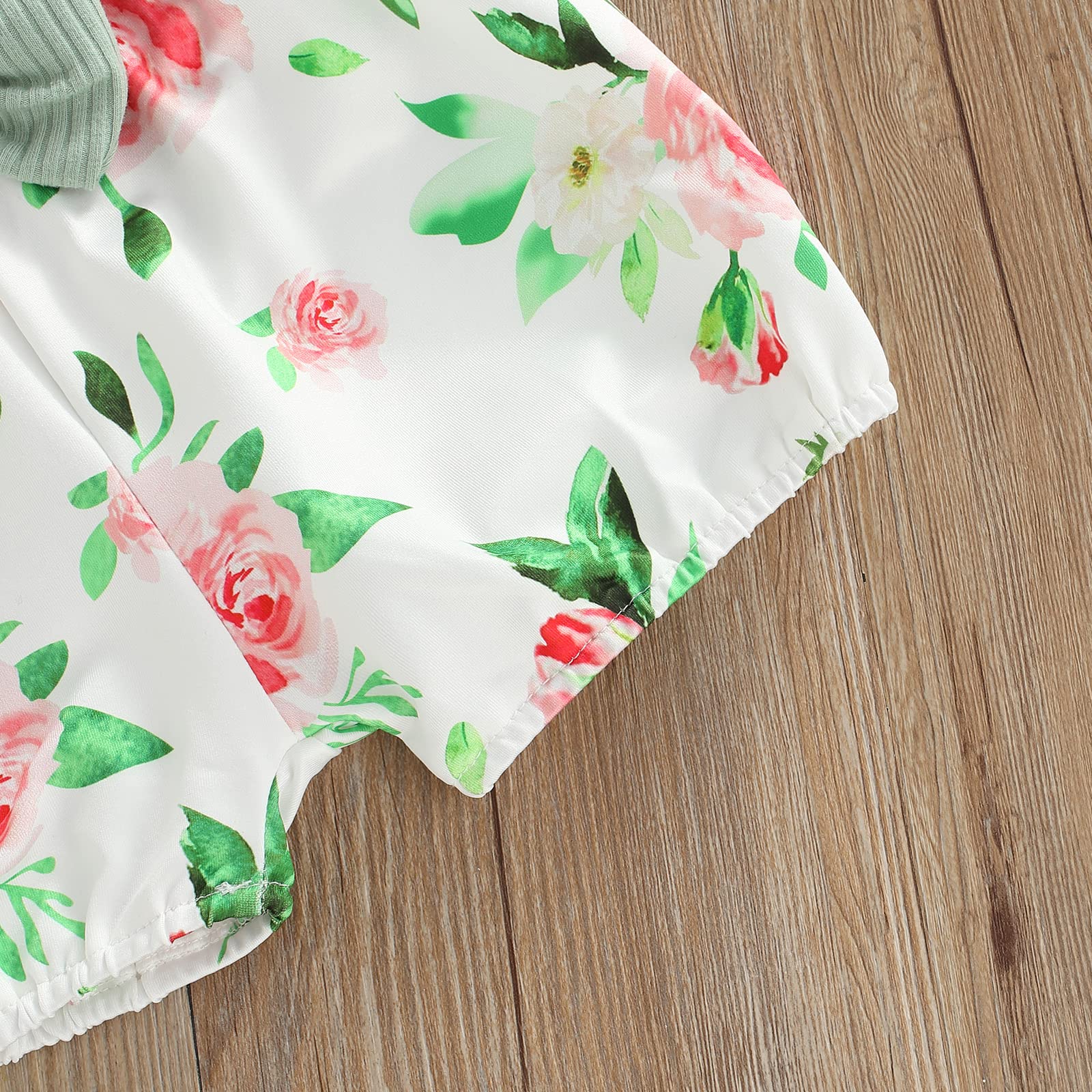 Adorable Baby Girl Summer Outfits - Ruffle Sleeve Ribbed Romper & Shorts Set | Cute Toddler Clothes for Playdates, Beach & Outdoor Activities