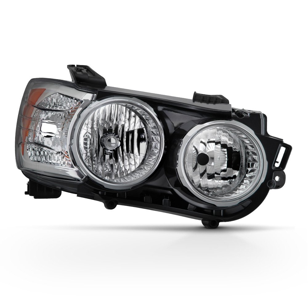 ACANII Chrome Bezel Headlight Assembly Replacement for 2012-2016 Chevy Sonic - Passenger Side | Durable Aftermarket Headlamp | Improved Night Visibility & Style Upgrade for Daily Driving & Car Shows