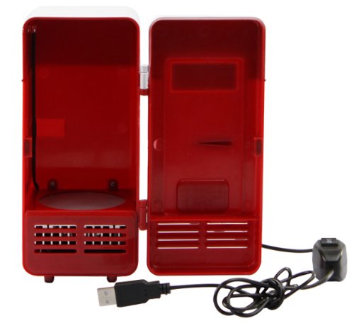 Mini USB Desktop Fridge Cooler - 4L Compact Refrigerator for Drinks & Skincare | Portable Mini Fridge for Office, Bedroom, Dorm | Energy Efficient USB-Powered Cooling Box for Cosmetics, Beverages, Medications