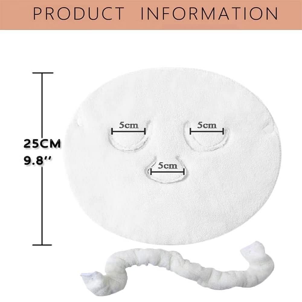JULEX Reusable Spa Face Towels - Moisturizing Beauty Skin Care Facial Towels for Steam Mask, Rejuvenation, Sports & Eye Treatment - Perfect Gift for Women, Mom, Wife & Sister - Ideal for Home Spa, Gym & Travel