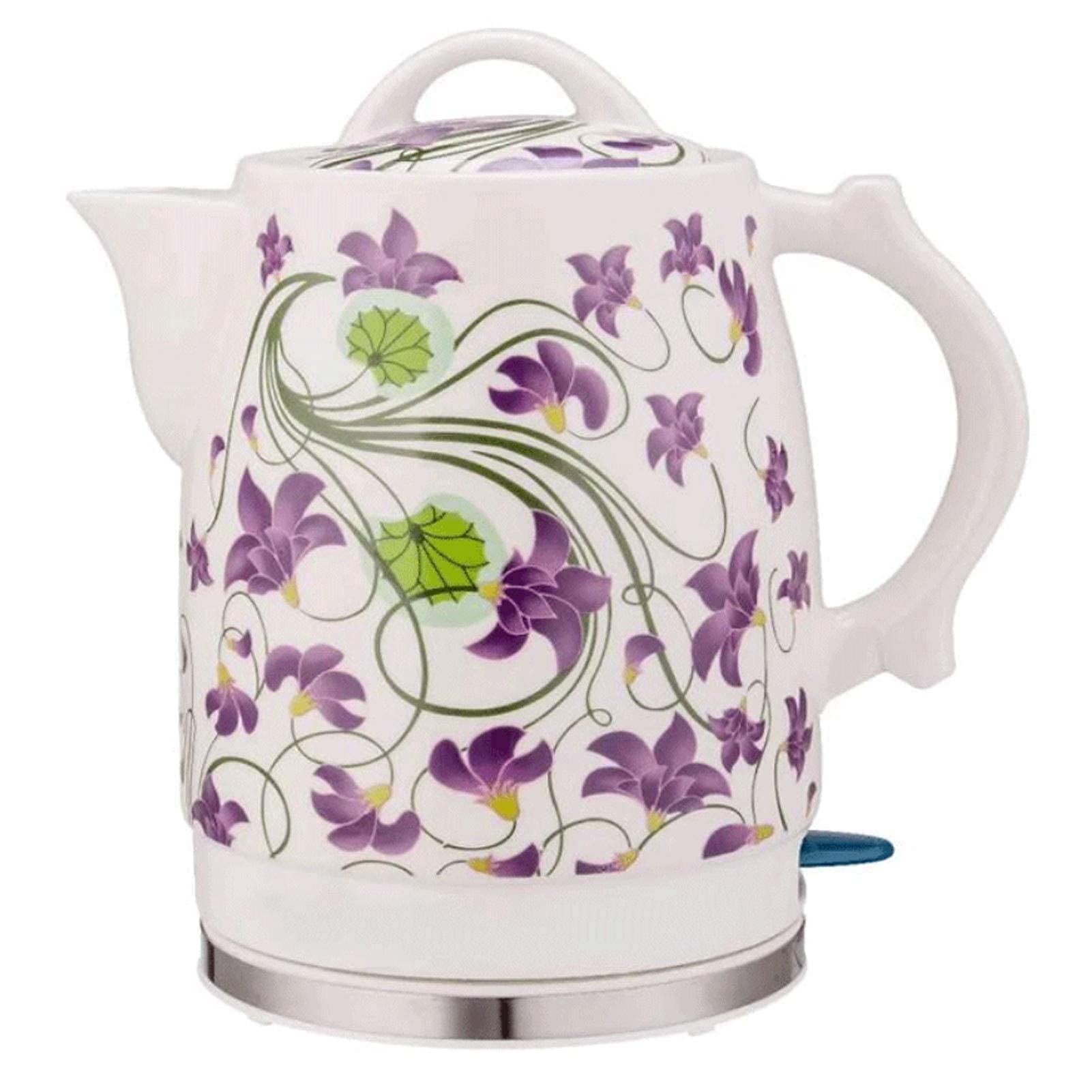 Portable Electric Kettle 2L - Fast Boiling Ceramic Travel Kettle with Auto Shut Off & Large Capacity - Perfect for Tea, Coffee, Milk & Baby Formula - Ideal for Home, Office, Dorm & Camping Use