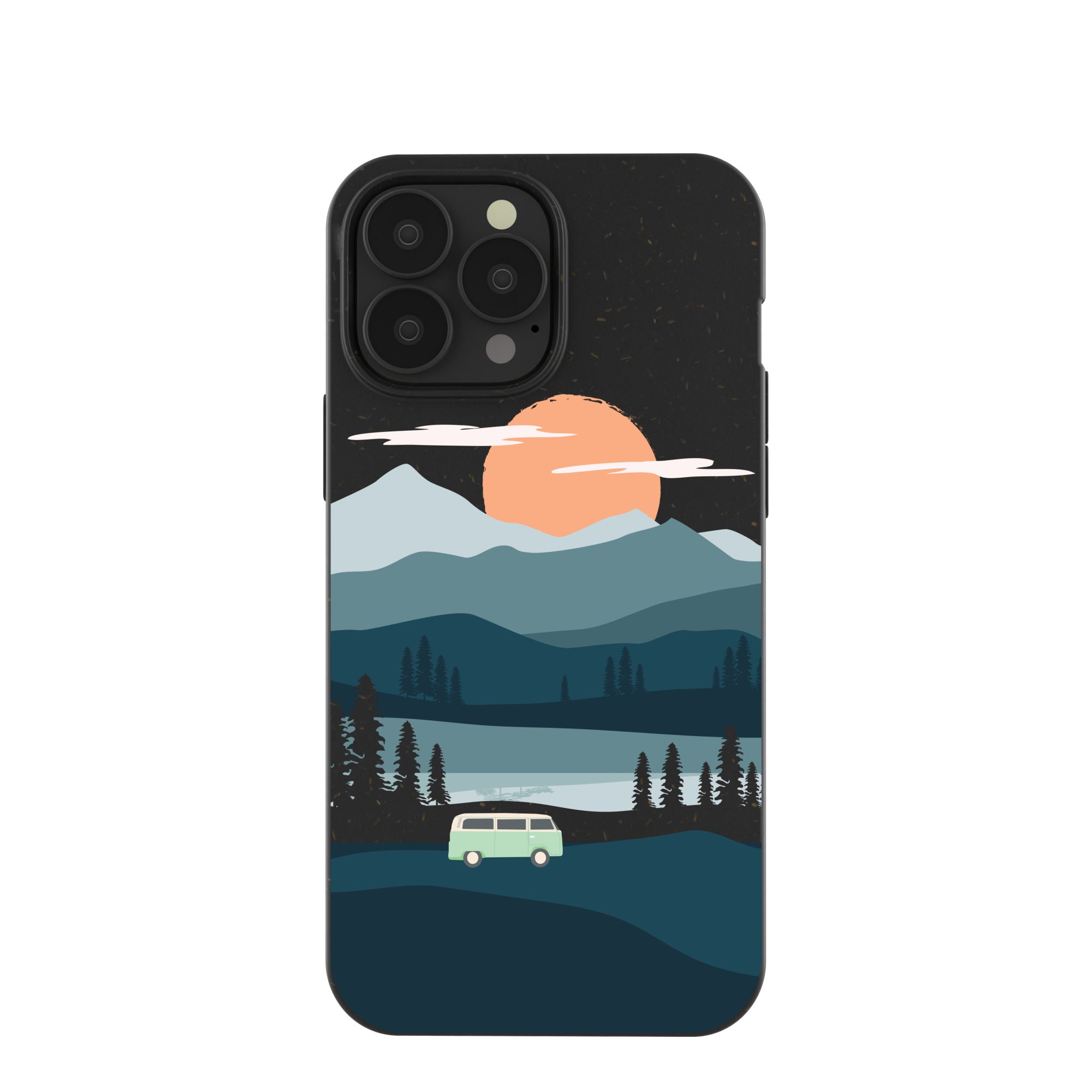 Premium Black iPhone 13 Pro Max Case - Slim Protective Cover for Digital Nomads | Perfect for Travel, Work & Everyday Use