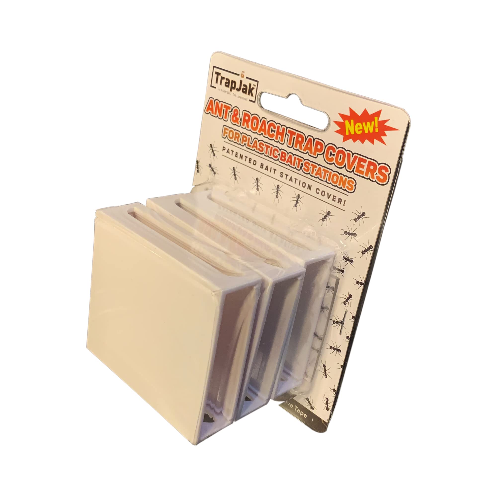 Ant & Roach Trap Bait Station Covers - 3-Pack | Compatible with Hotshot, RAID & Combat Ant Traps | Indoor & Outdoor Pest Control | Child & Pet Safe | Effective Roach & Ant Killer for Kitchens, Bathrooms & Garages