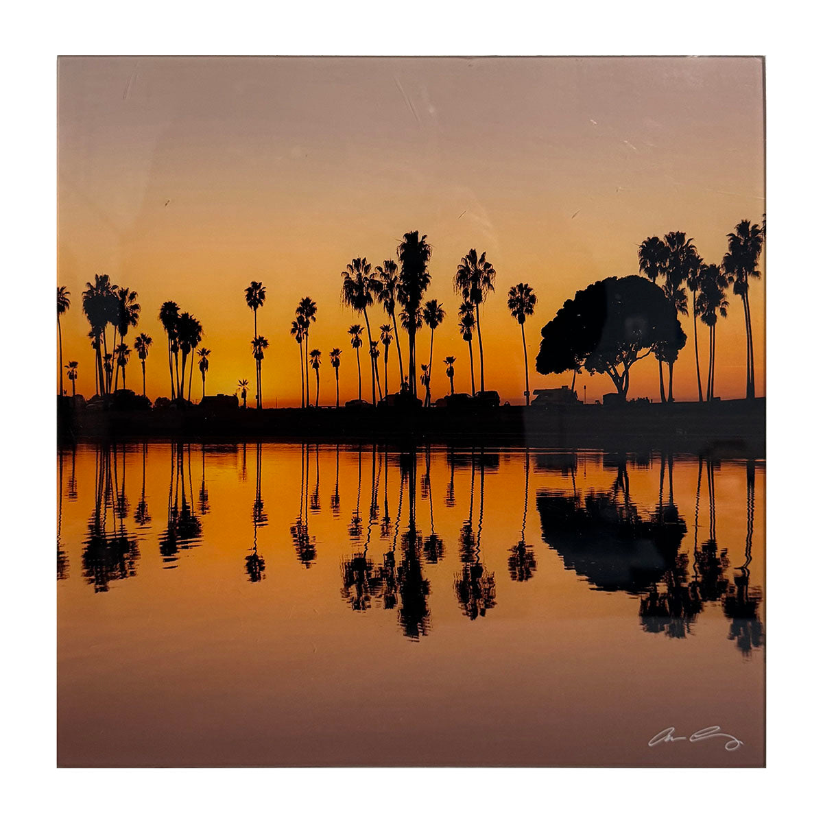 Palm Trees Wall Art - Tropical Beach Decor for Living Room, Bedroom & Office - Handmade Signed Canvas Painting