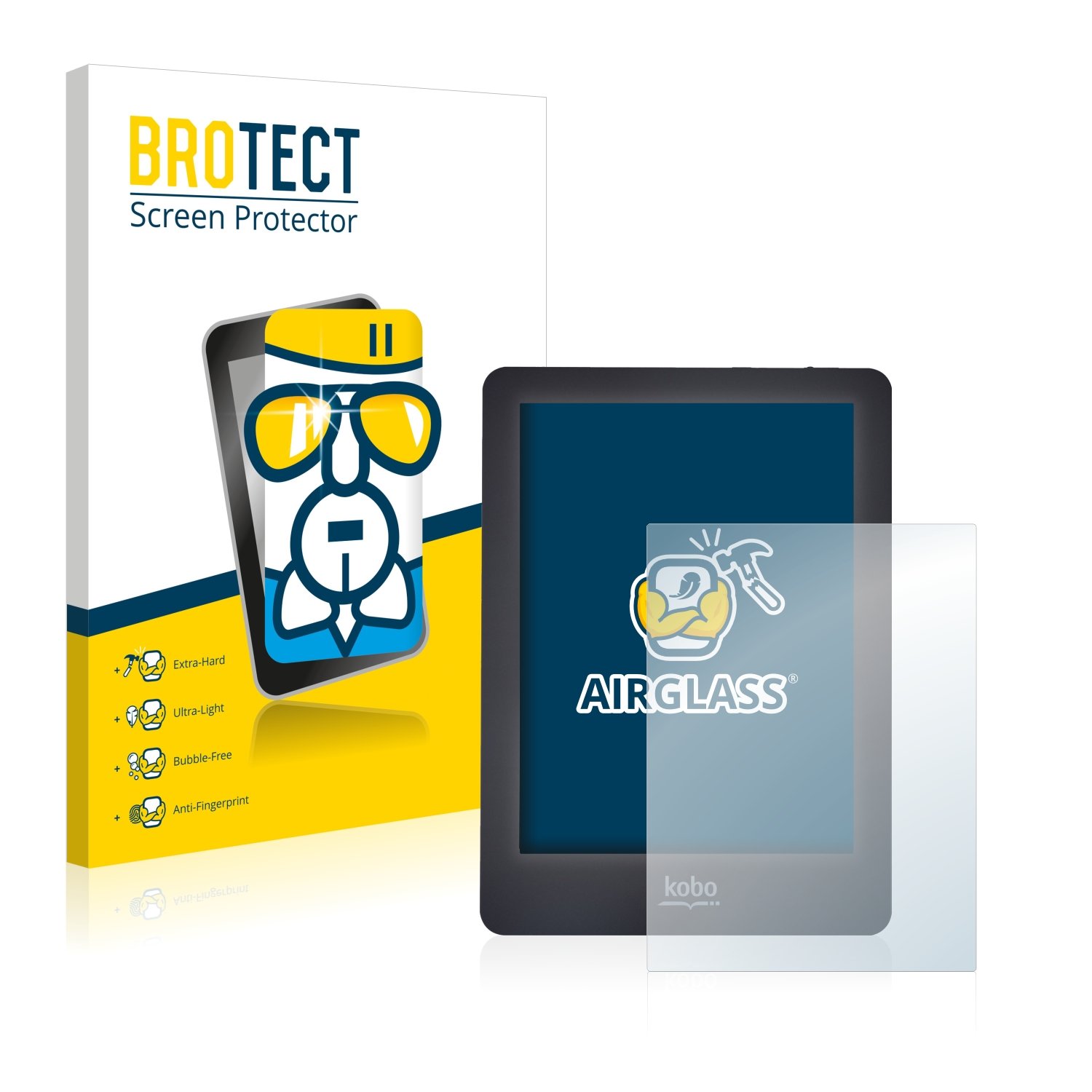 Brotect 9H Glass Screen Protector for Kobo Glo - Anti-Scratch & Clear for E-Reader Protection