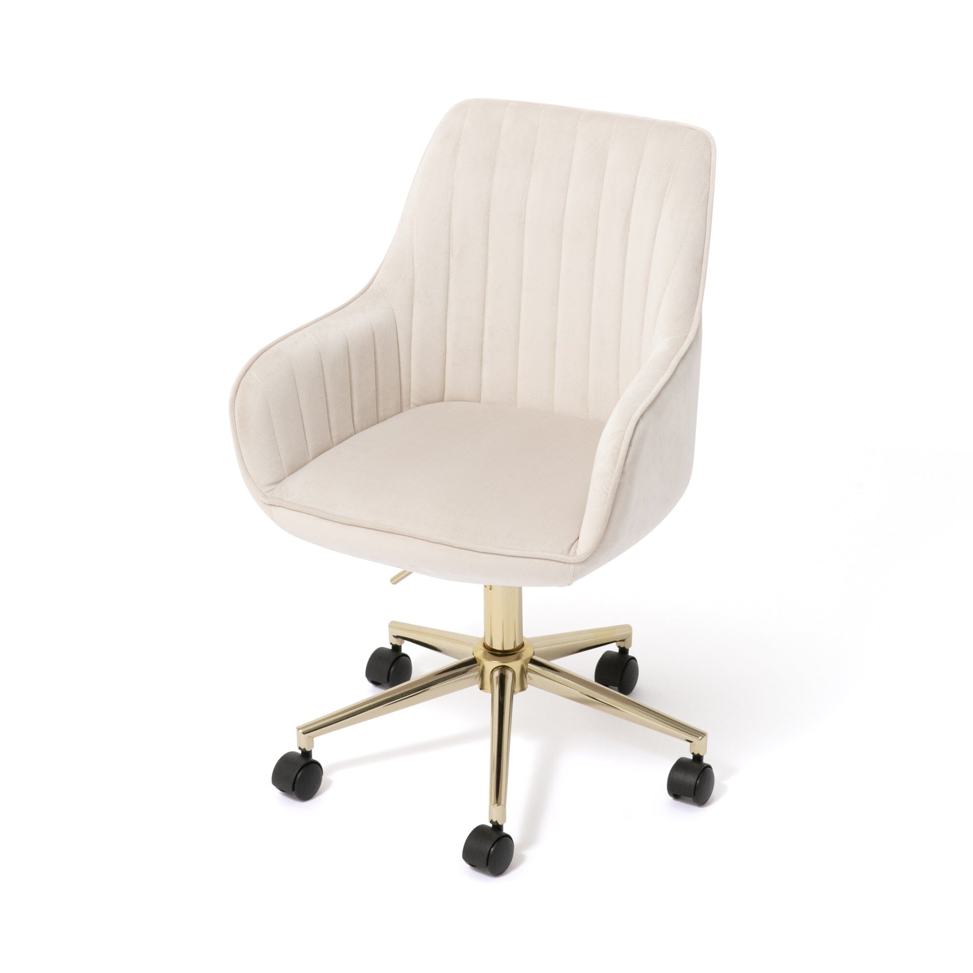 Eldorado Ergonomic Office Desk Chair - Light Beige Fabric - Comfortable Computer Chair for Home & Office Workspace - Perfect for Long Hours Sitting & Remote Work