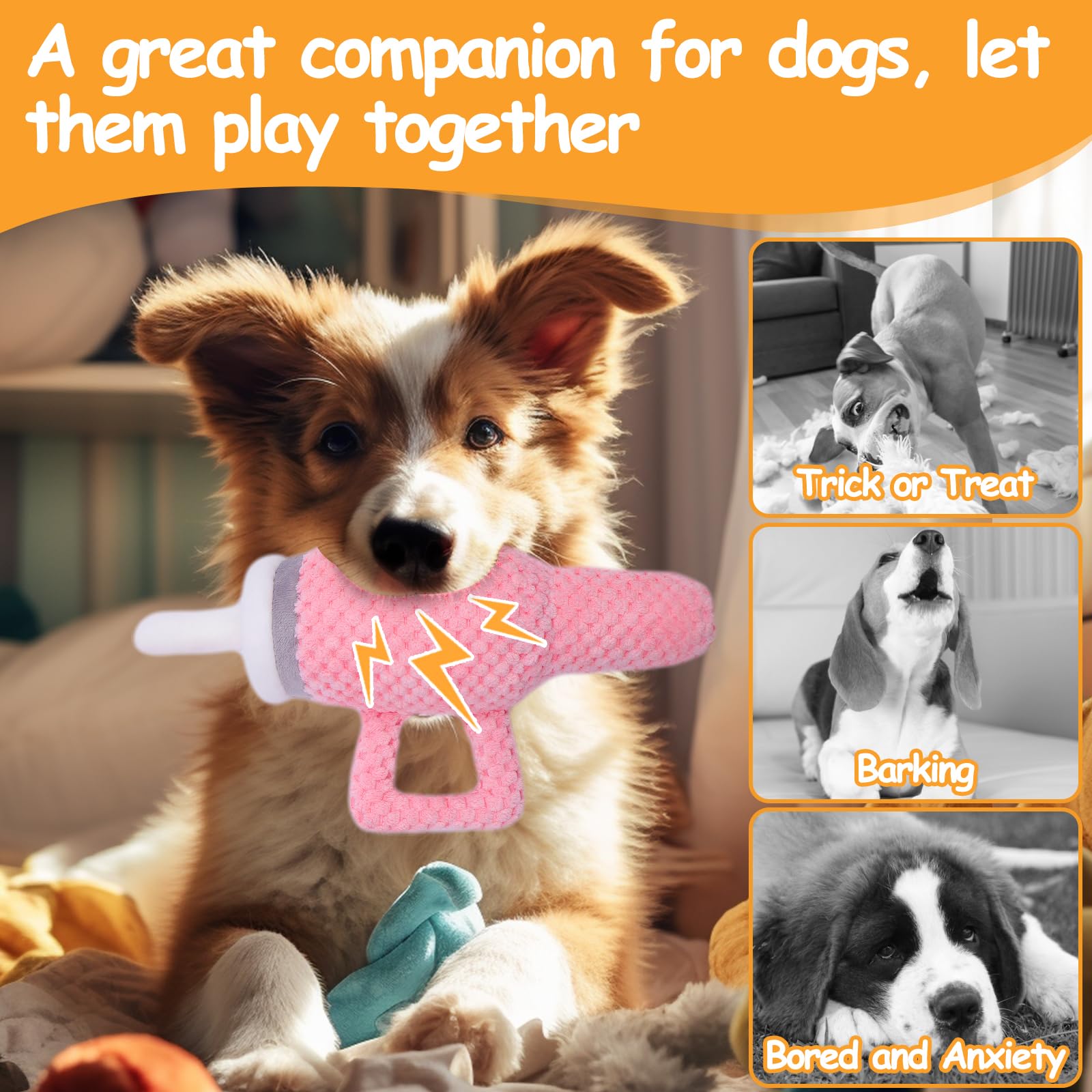 Palksky Cute Pink Tumbler with Handle - Interactive Dog Chew Toy for Aggressive Chewers, Durable Plush No Mess Chew & Play Toy, Perfect for Stanley Cup Fans - Fun Gift for Girl Dogs & Puppies (Great for Indoor Play, Outdoor Adventures & Travel)