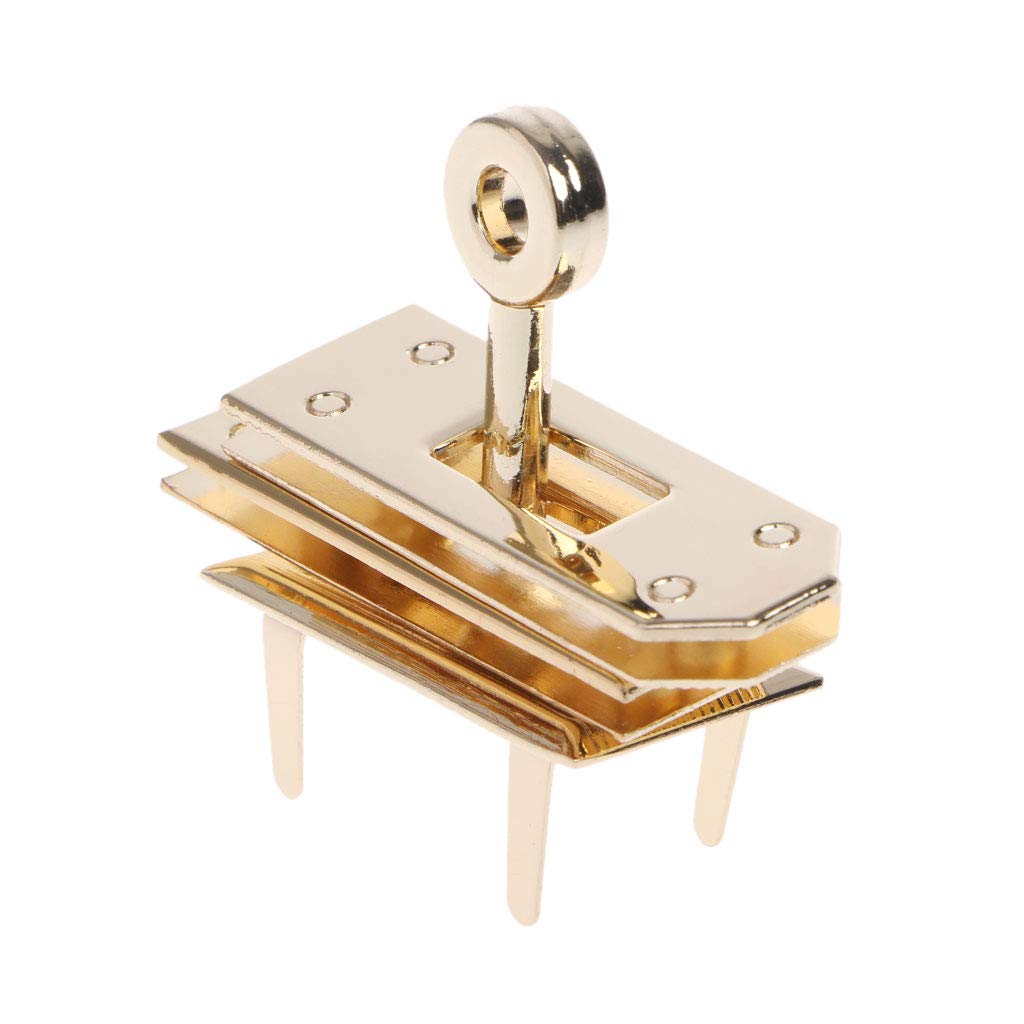 1Pcs Metal Tuck Lock Clasp Buckle for Handbag Luggage Purse Replacement - Secure Locking Mechanism for Travel Bags, Backpacks & Fashion Accessories