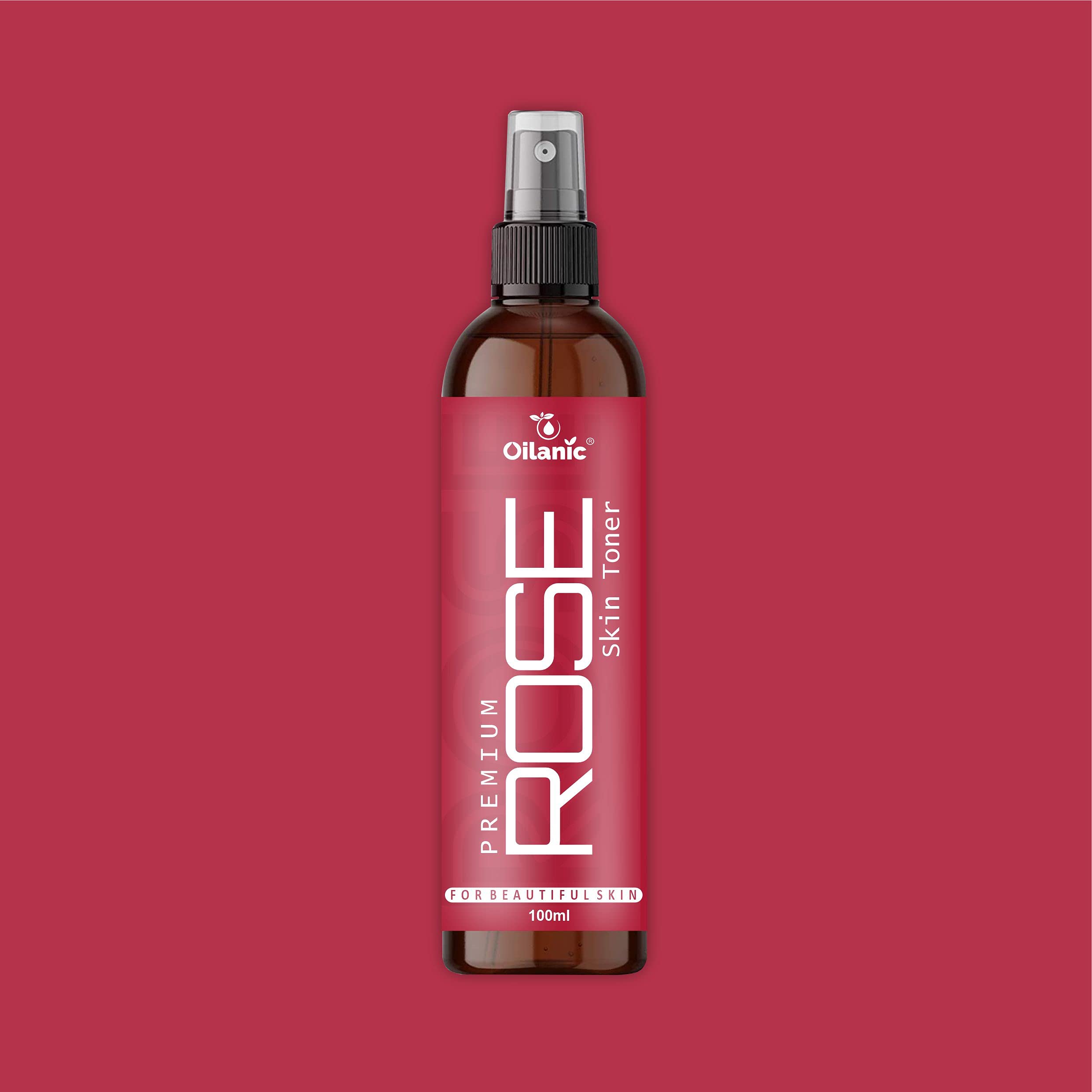 Oilanic Premium Rose, Cucumber & Green Tea Face Toner for Men & Women - Hydrating, Refreshing & Balancing Skin Care (3 x 100ml/300ml) - Perfect for Daily Skincare Routine, Post-Shave & Makeup Prep