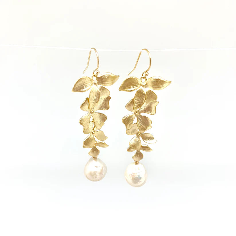 Disa Elegant Long Gold Earrings for Women - Perfect for Parties, Weddings & Special Occasions