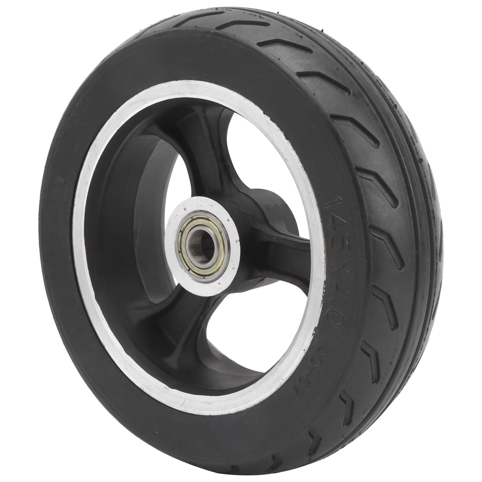 6 Inch Solid Wheels 145x4.0 - Flat-Proof Electric Scooter Wheels Set, No Tire Changes Needed - Perfect for Commuting, Urban Travel & Last-Mile Transportation