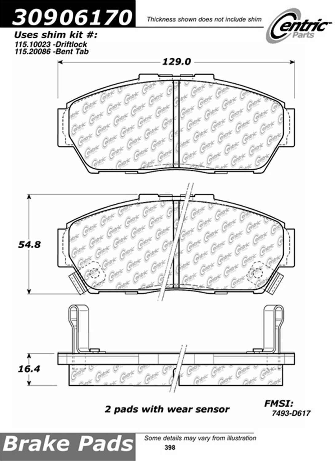 High-Performance Disc Brake Pads for Cars & Trucks - Premium Ceramic Brake Pads Set with Low Noise & Dust - Perfect for Daily Commuting, Off-Roading & Heavy-Duty Driving