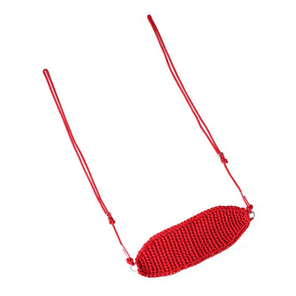 Hemoton Kids Indoor/Outdoor Swing - Adjustable Knitted Polyester Hammock Chair with Heavy Duty Hanging Rope - Safe & Comfortable Play Toy for Toddlers & Children - Perfect for Bedrooms, Playrooms, Backyards & Treehouses