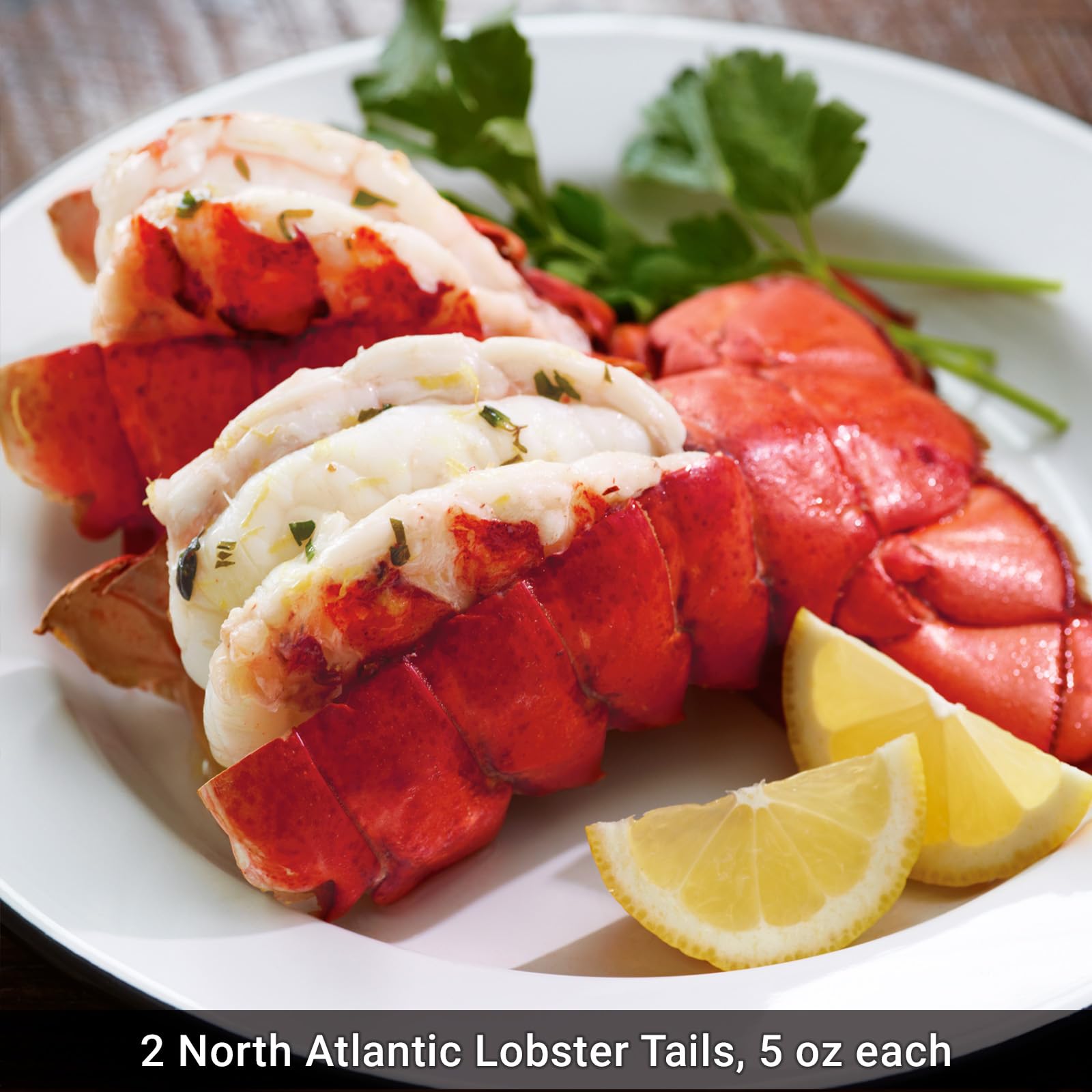 Premium Surf and Turf Dinner Set - 2 (8 oz) Filet Mignons & 2 (5 oz) North Atlantic Lobster Tails - Aged 28 Days - Perfect for Anniversary Dinners, Valentine's Day & Special Occasions - Kansas City Steak Company